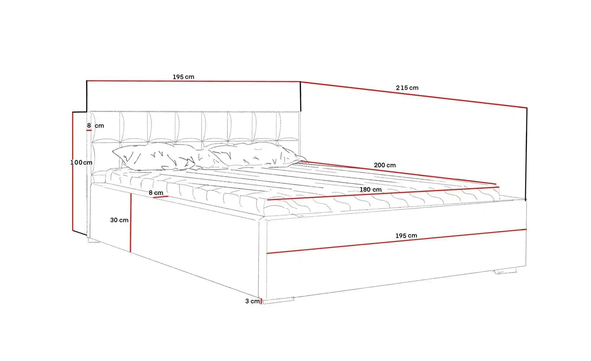 Polsterbett mit Stauraum Aberfeldy ¦ beige ¦ Maße (cm): B: 195 H: 100 Bette günstig online kaufen