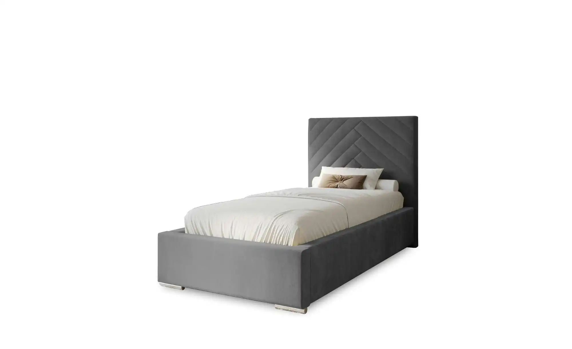 Polsterbett mit Stauraum Aberfeldy ¦ grau ¦ Maße (cm): B: 105 H: 100 Betten günstig online kaufen