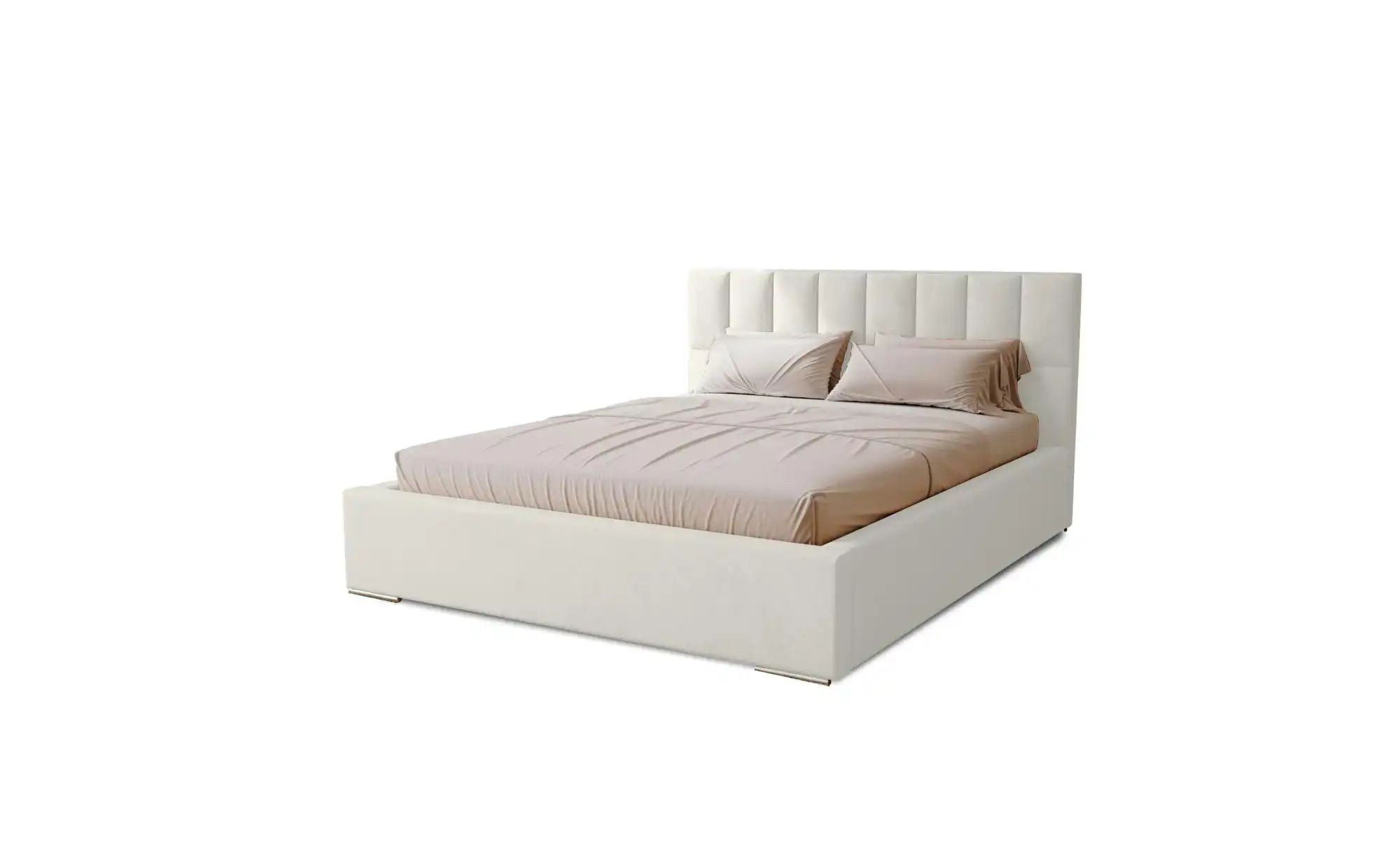 Polsterbett mit Stauraum Draven ¦ weiß ¦ Maße (cm): B: 135 H: 100 Betten > günstig online kaufen