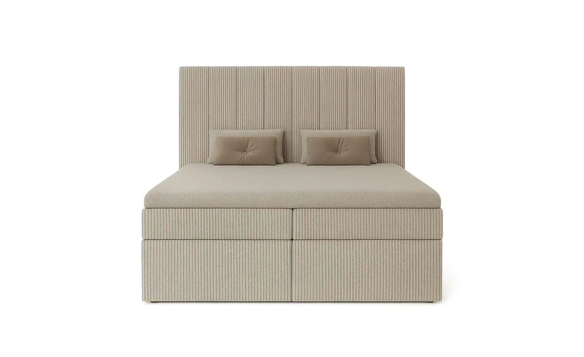 Boxbett mit Stauraum  Cord Nero Box ¦ beige ¦ Maße (cm): B: 122 H: 124 Bett günstig online kaufen