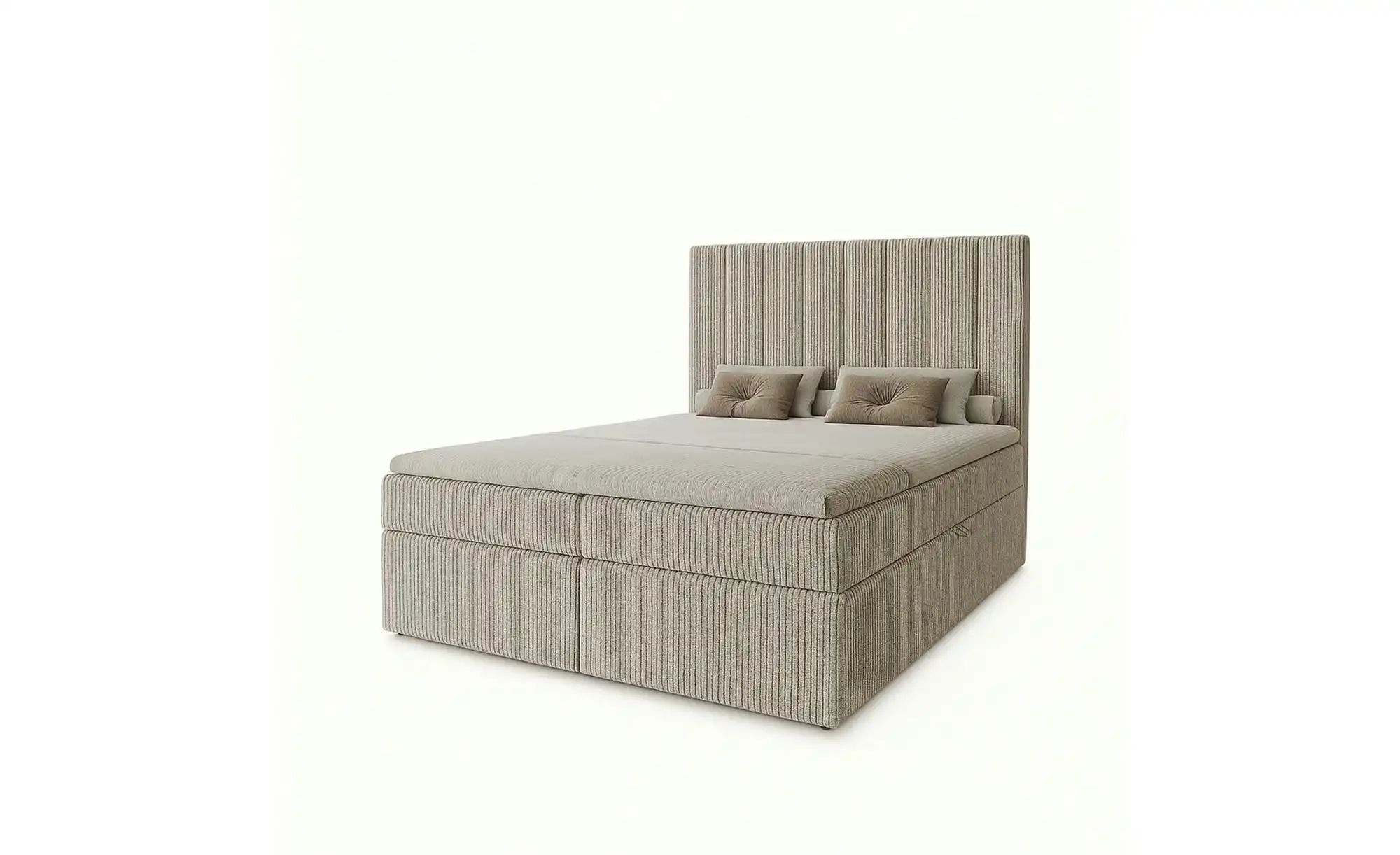 Boxbett mit Stauraum  Cord Nero Box ¦ beige ¦ Maße (cm): B: 122 H: 124 Bett günstig online kaufen