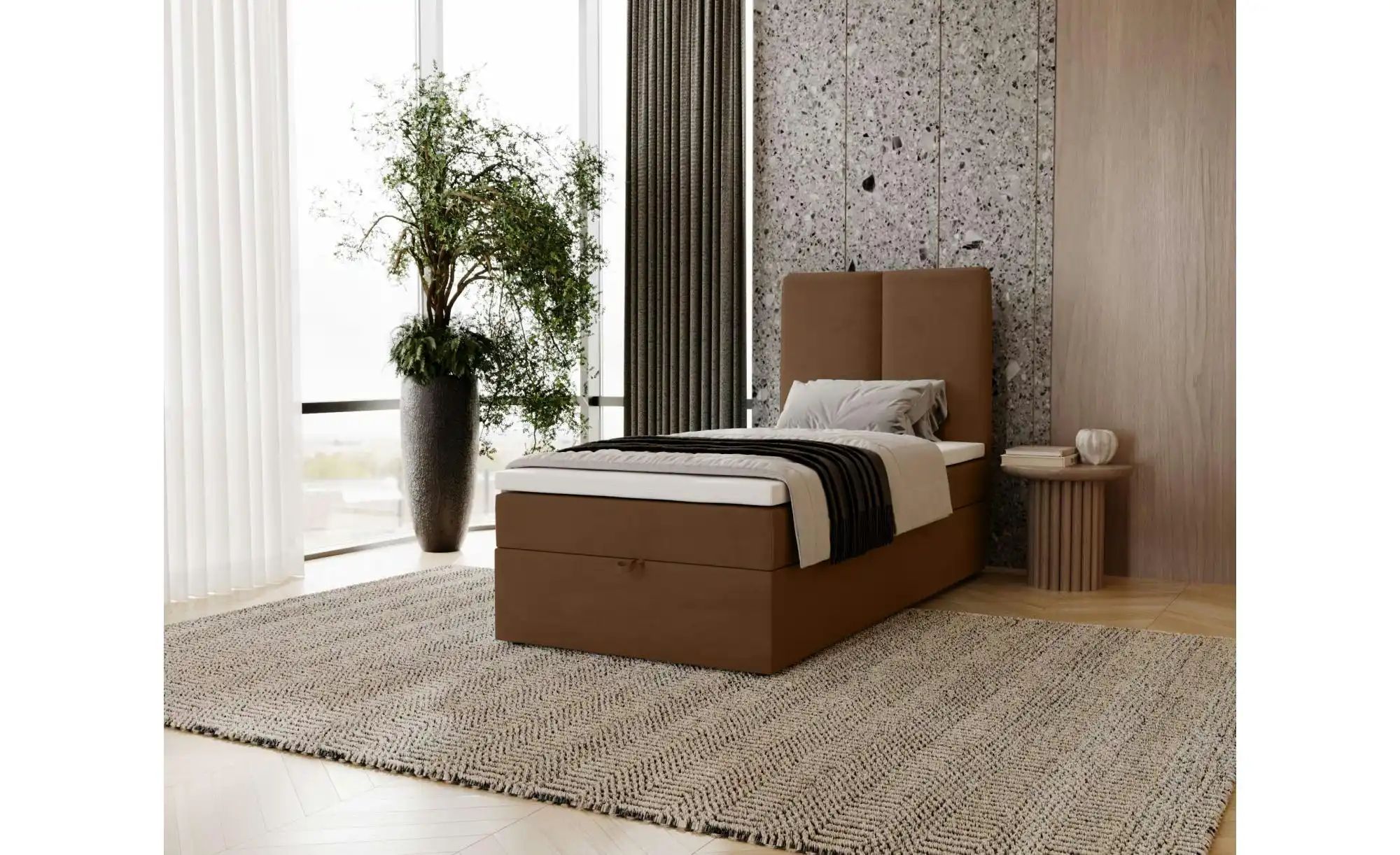 Boxbett mit Stauraum  Macclesfield ¦ braun ¦ Maße (cm): B: 91 H: 110 Betten günstig online kaufen