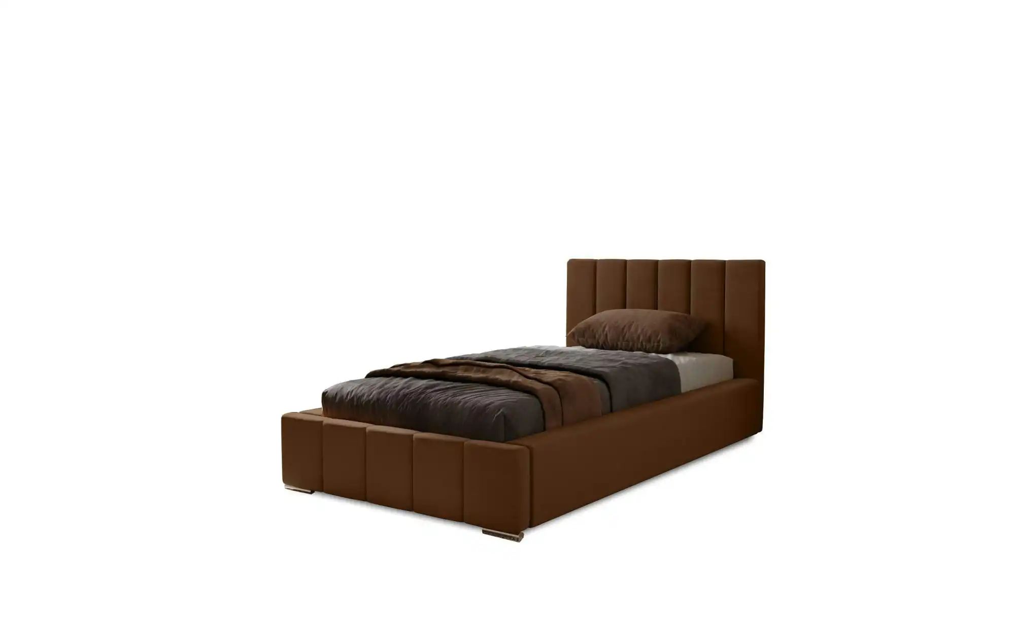 Polsterbett mit Stauraum  Nelia ¦ braun ¦ Maße (cm): B: 105 H: 100 Betten > günstig online kaufen