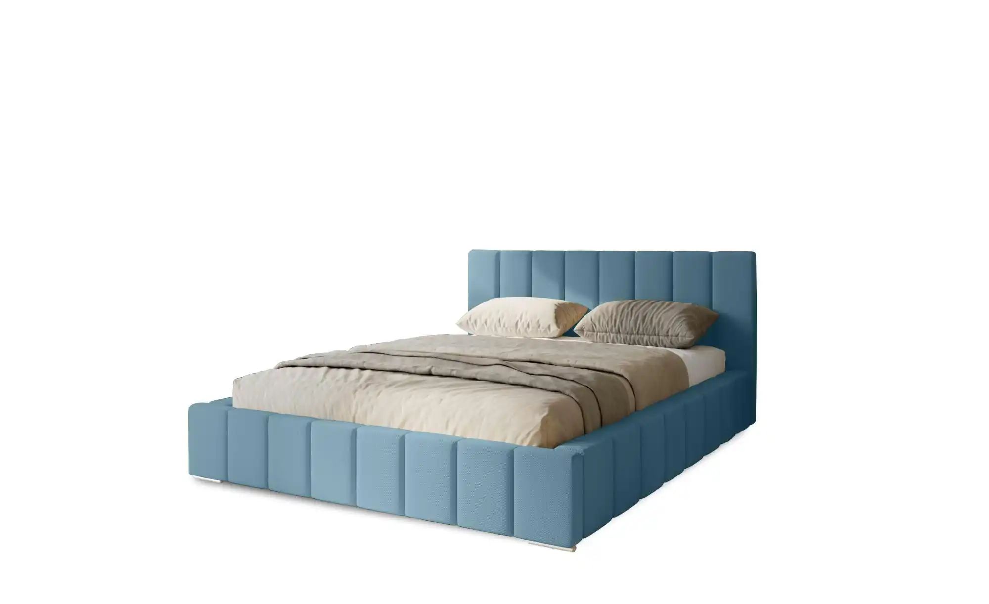 Polsterbett mit Stauraum Margate ¦ blau ¦ Maße (cm): B: 135 H: 100 Betten > günstig online kaufen