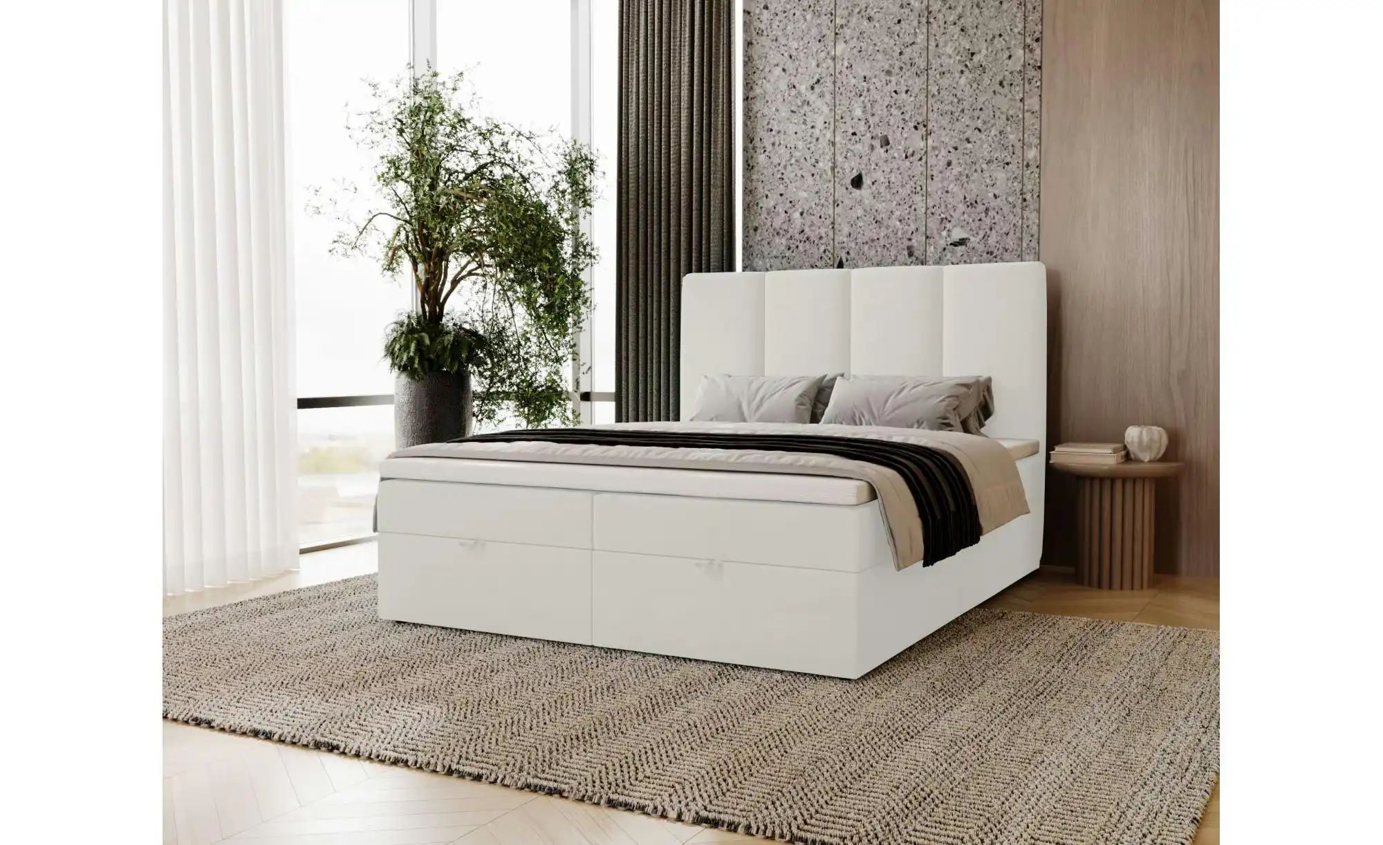 Boxbett mit Stauraum  Macclesfield ¦ weiß ¦ Maße (cm): B: 201 H: 110 Betten günstig online kaufen