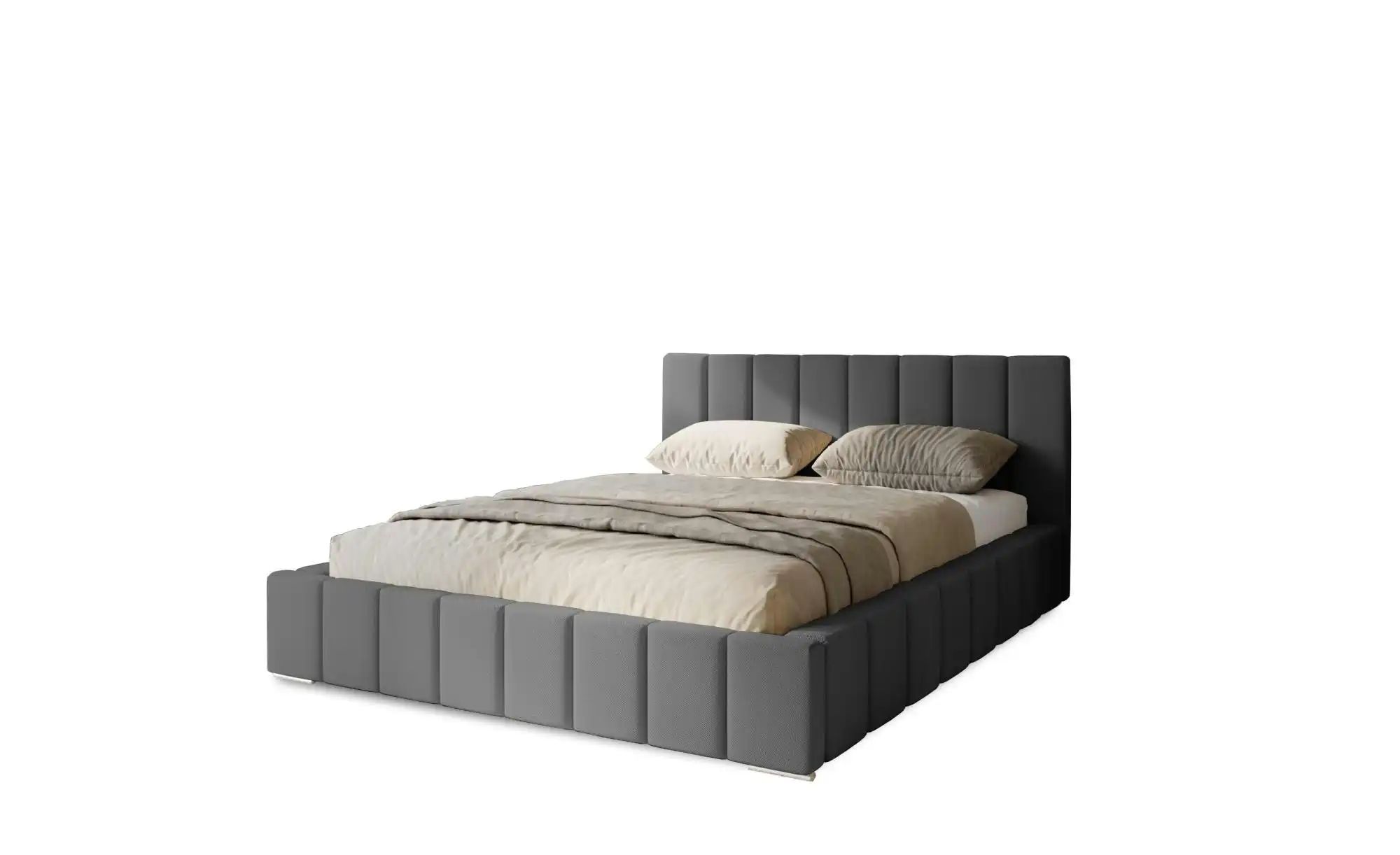 Polsterbett mit Stauraum Margate ¦ grau ¦ Maße (cm): B: 135 H: 100 Betten > günstig online kaufen