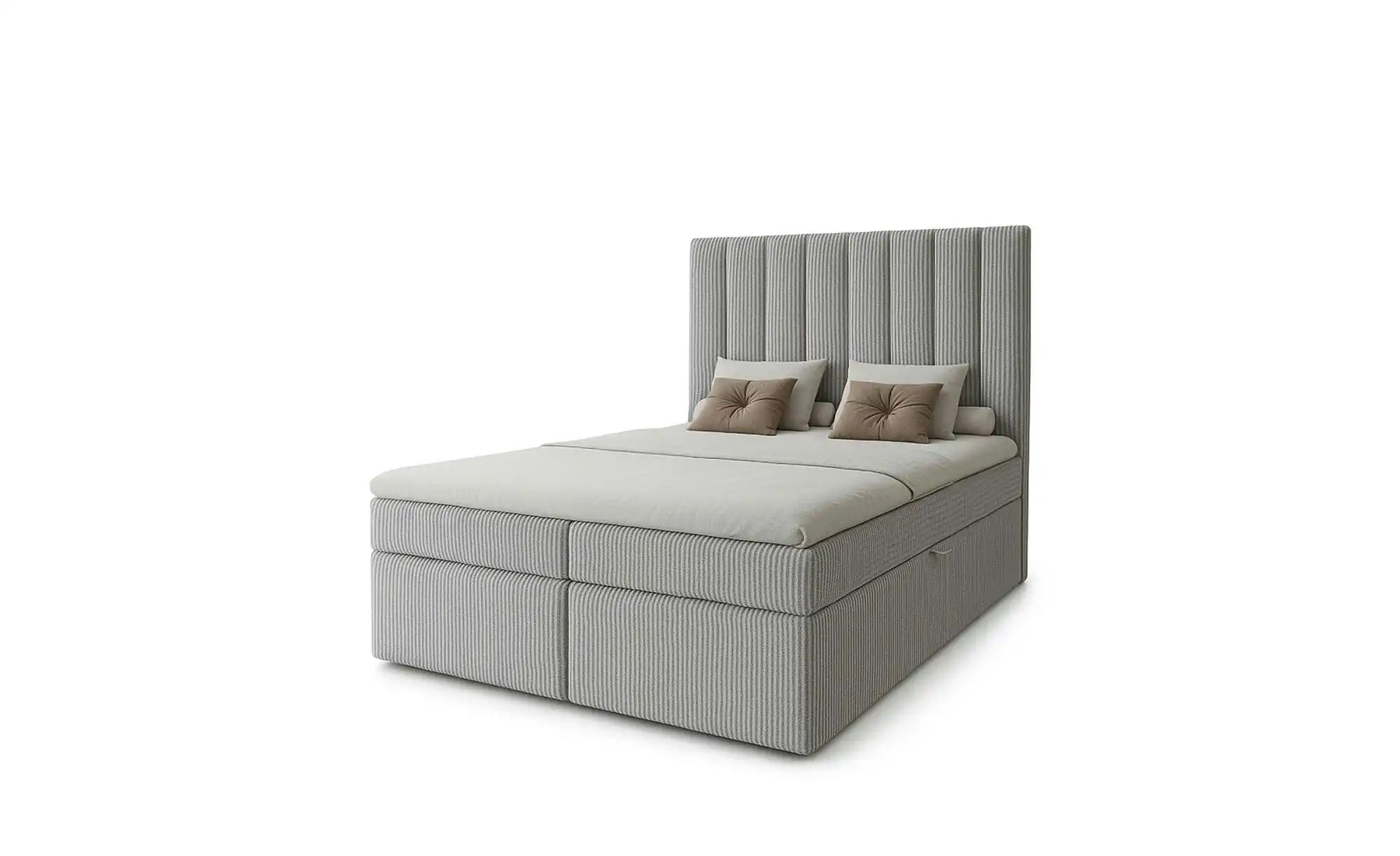 Boxbett mit Stauraum  Cord Nero Box ¦ grau ¦ Maße (cm): B: 162 H: 124 Bette günstig online kaufen