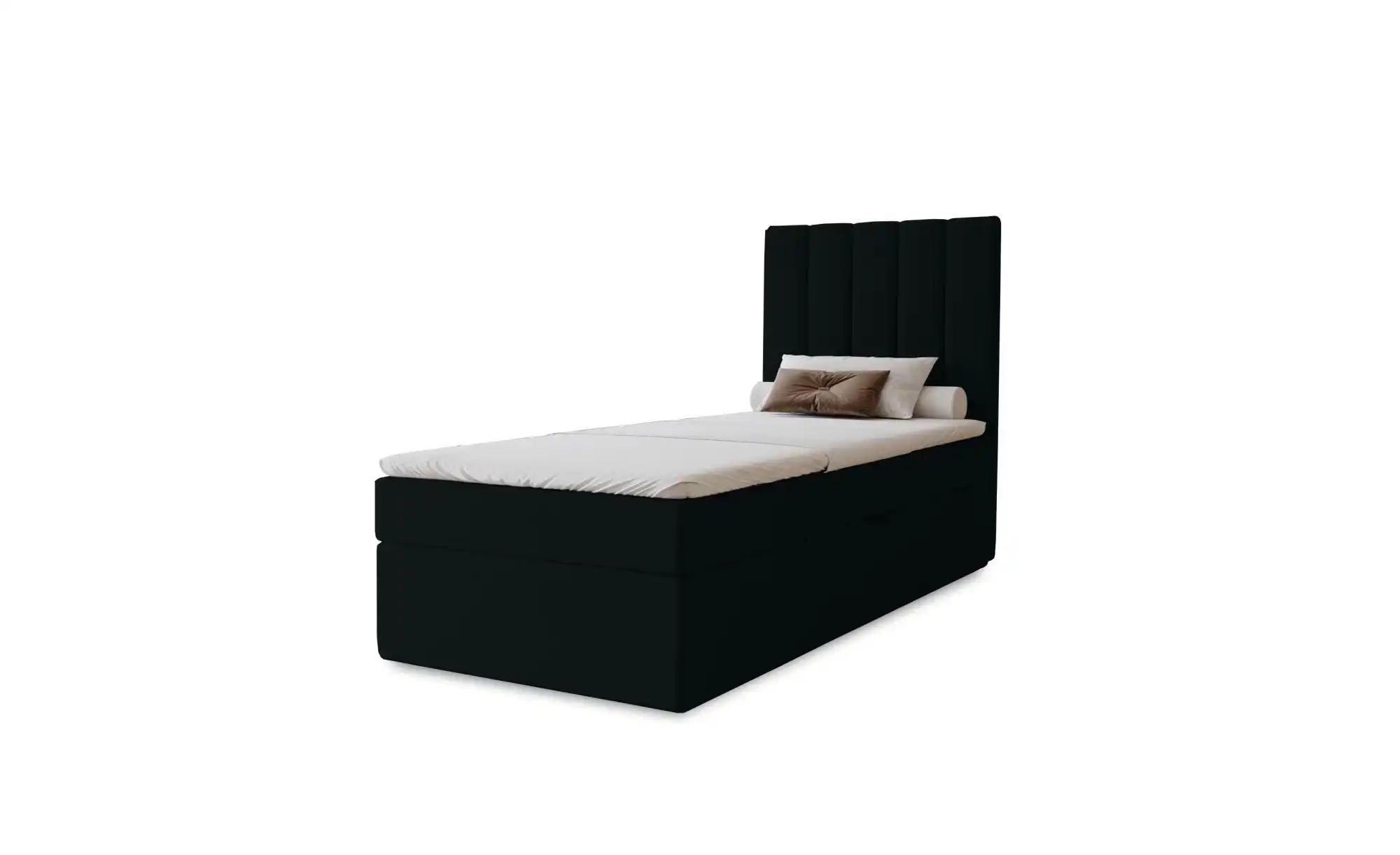 Boxbett mit Stauraum  Nelia ¦ schwarz ¦ Maße (cm): B: 102 H: 124 Betten > P günstig online kaufen