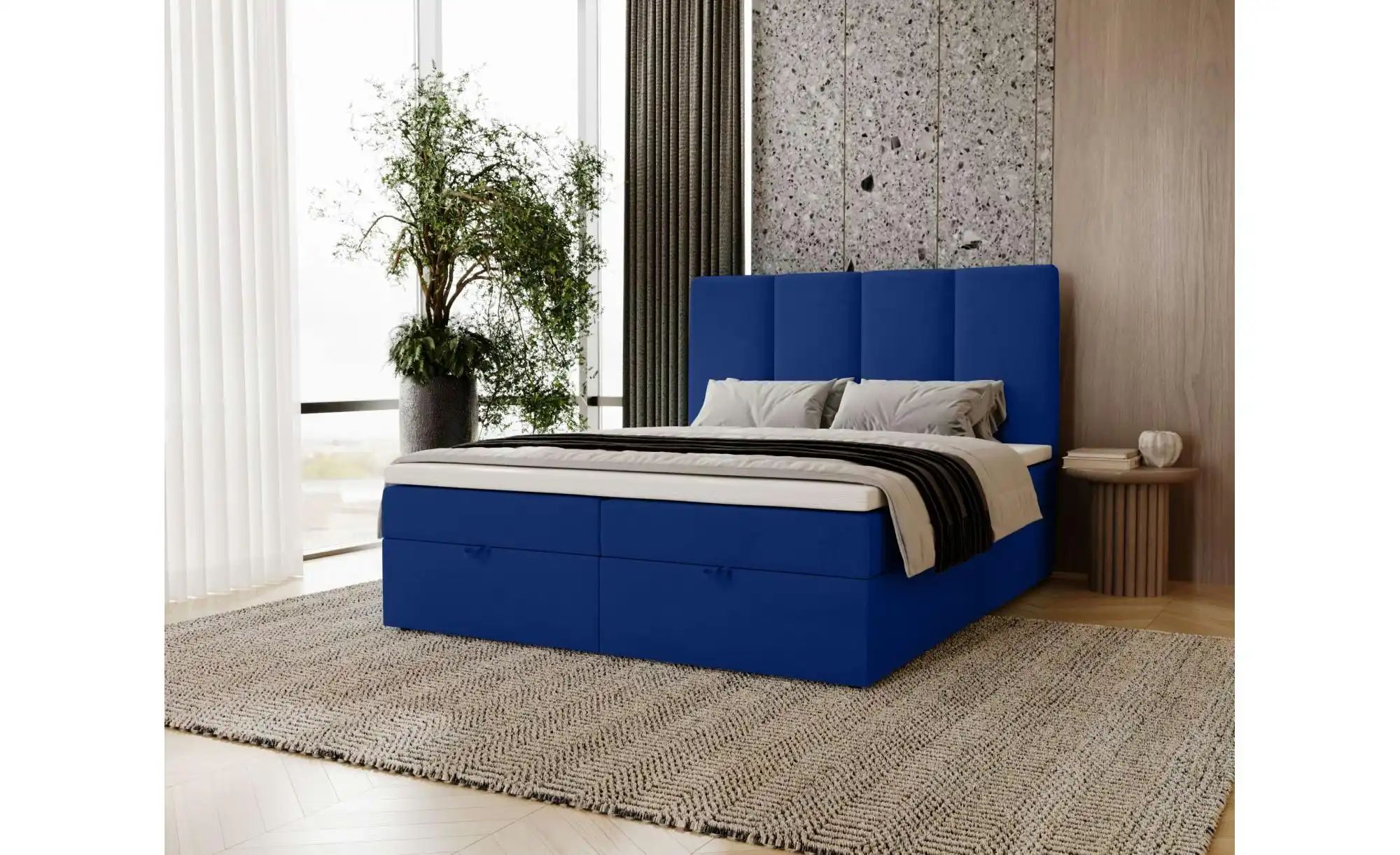 Boxbett mit Stauraum  Macclesfield ¦ blau ¦ Maße (cm): B: 161 H: 110 Betten günstig online kaufen