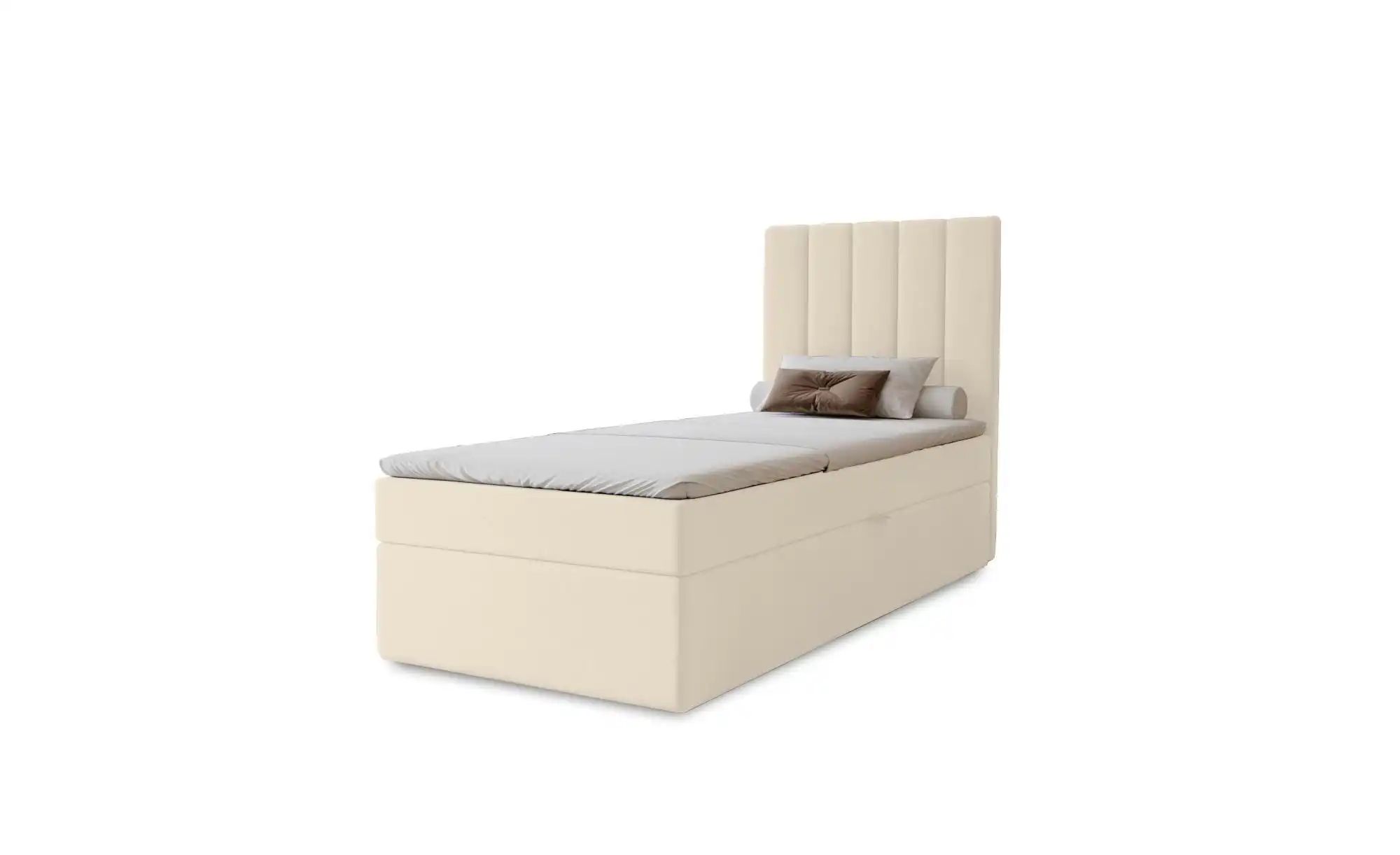 Boxbett mit Stauraum  Nelia ¦ beige ¦ Maße (cm): B: 82 H: 124 Betten > Pols günstig online kaufen