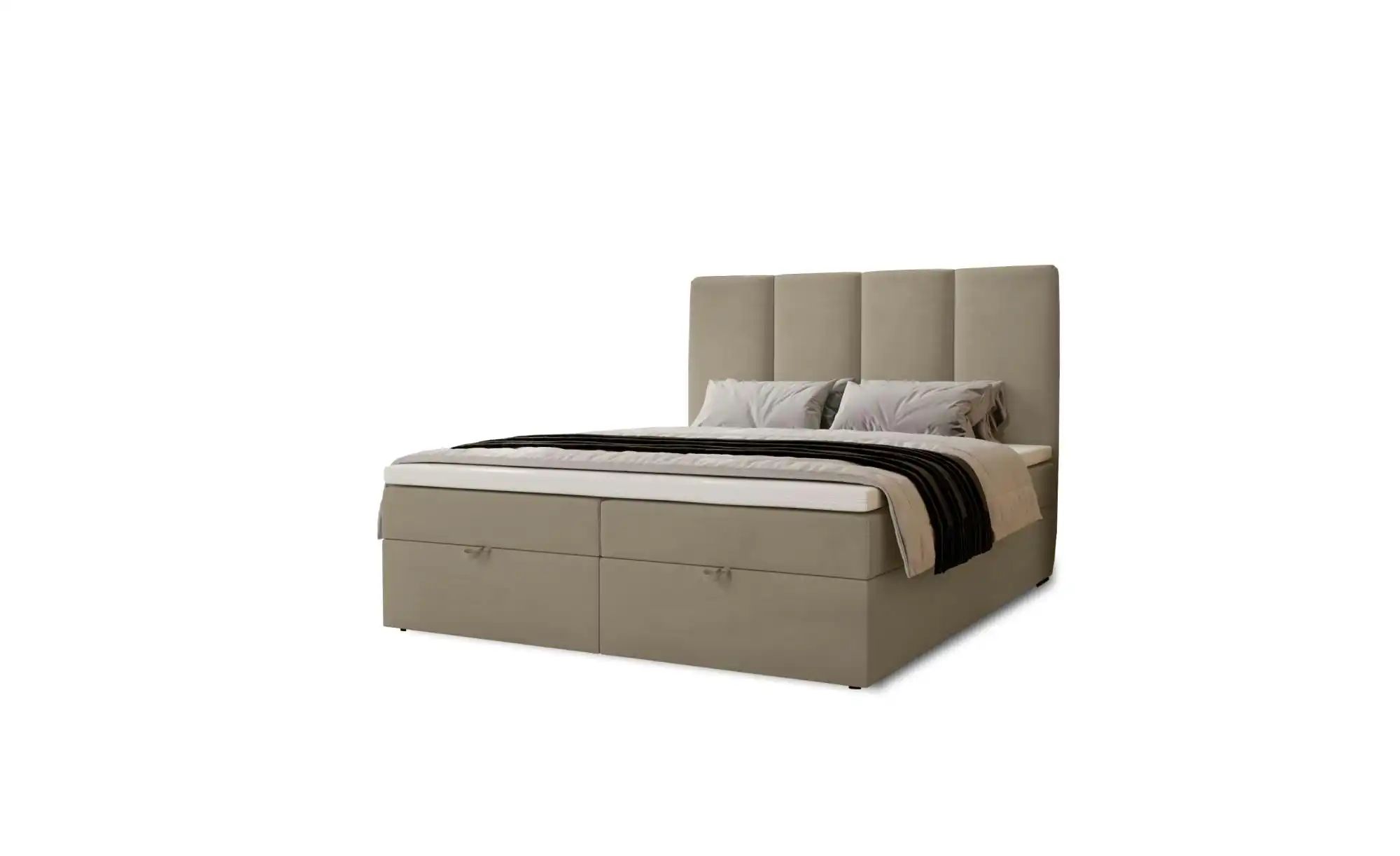Boxbett mit Stauraum  Macclesfield ¦ beige ¦ Maße (cm): B: 121 H: 110 Bette günstig online kaufen
