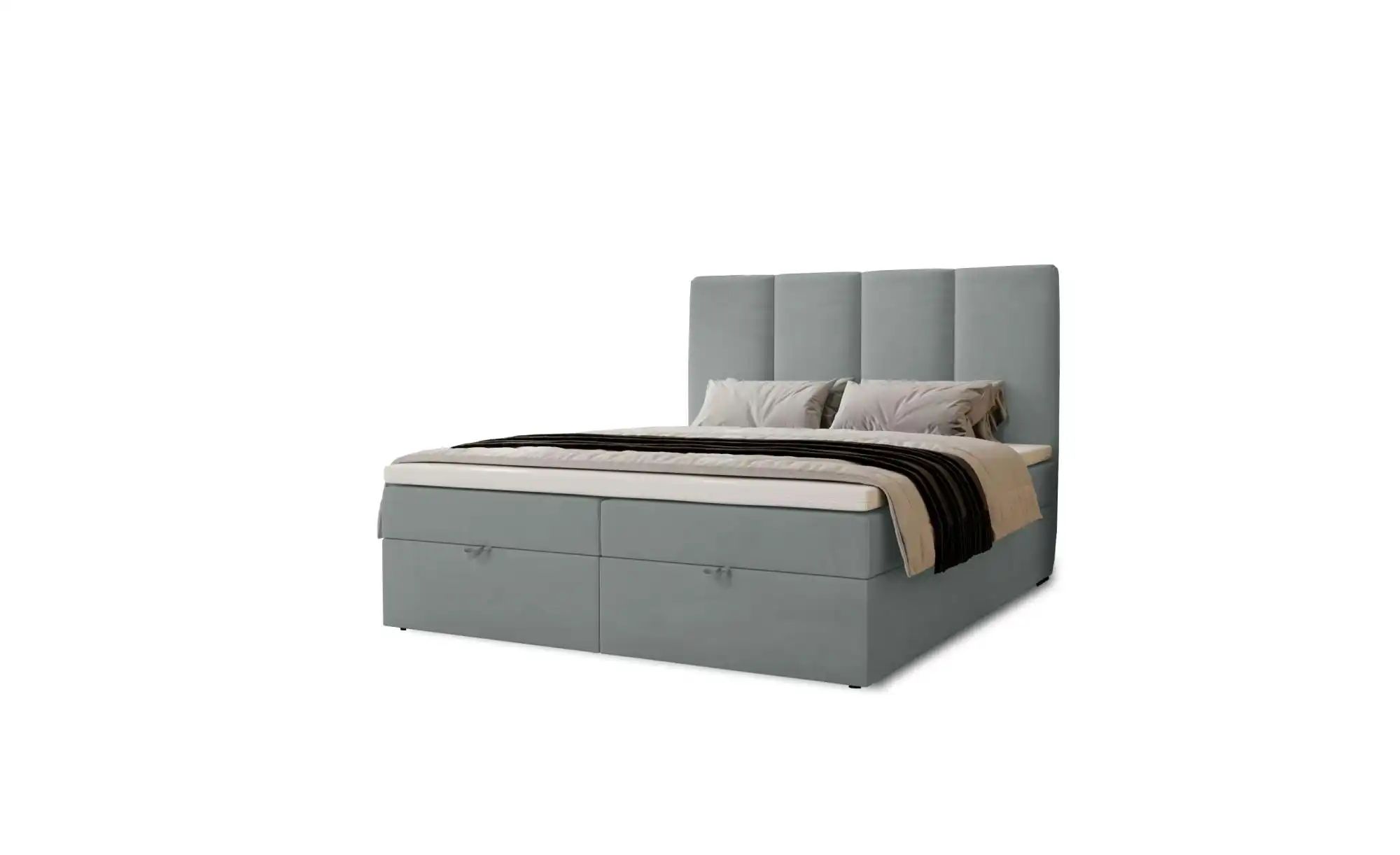 Boxbett mit Stauraum  Macclesfield ¦ grau ¦ Maße (cm): B: 141 H: 110 Betten günstig online kaufen