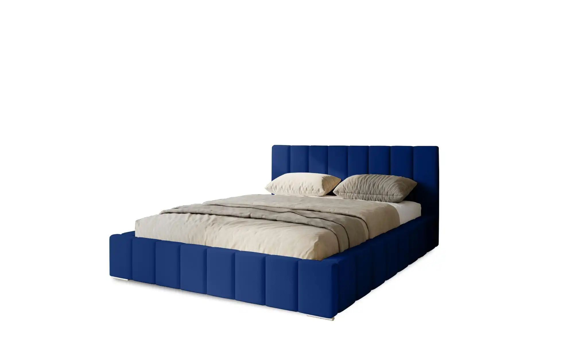 Polsterbett mit Stauraum Margate ¦ blau ¦ Maße (cm): B: 135 H: 100 Betten > günstig online kaufen