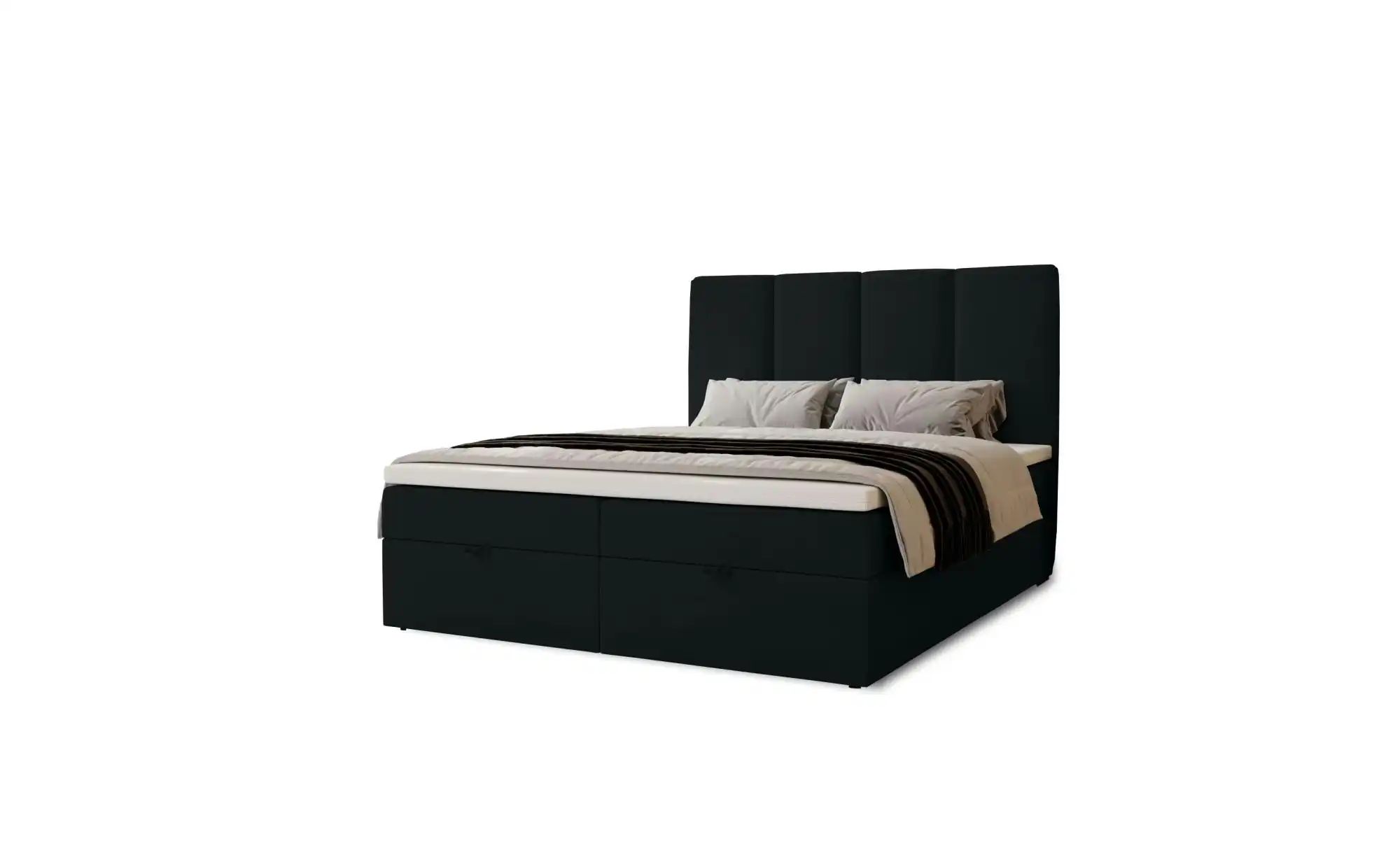Boxbett mit Stauraum  Macclesfield ¦ schwarz ¦ Maße (cm): H: 110 Betten > P günstig online kaufen