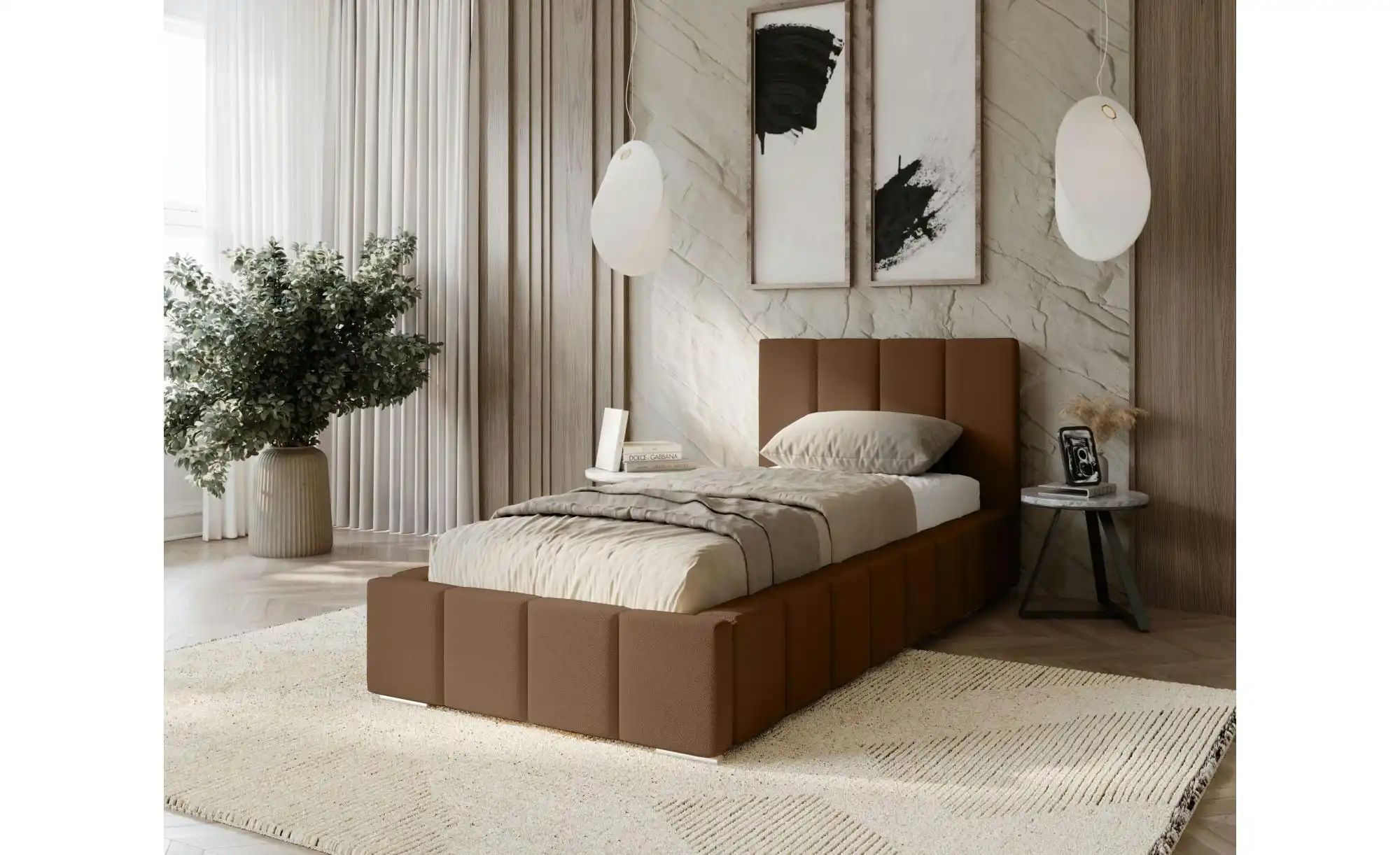 Polsterbett mit Stauraum Margate ¦ braun ¦ Maße (cm): B: 115 H: 100 Betten günstig online kaufen