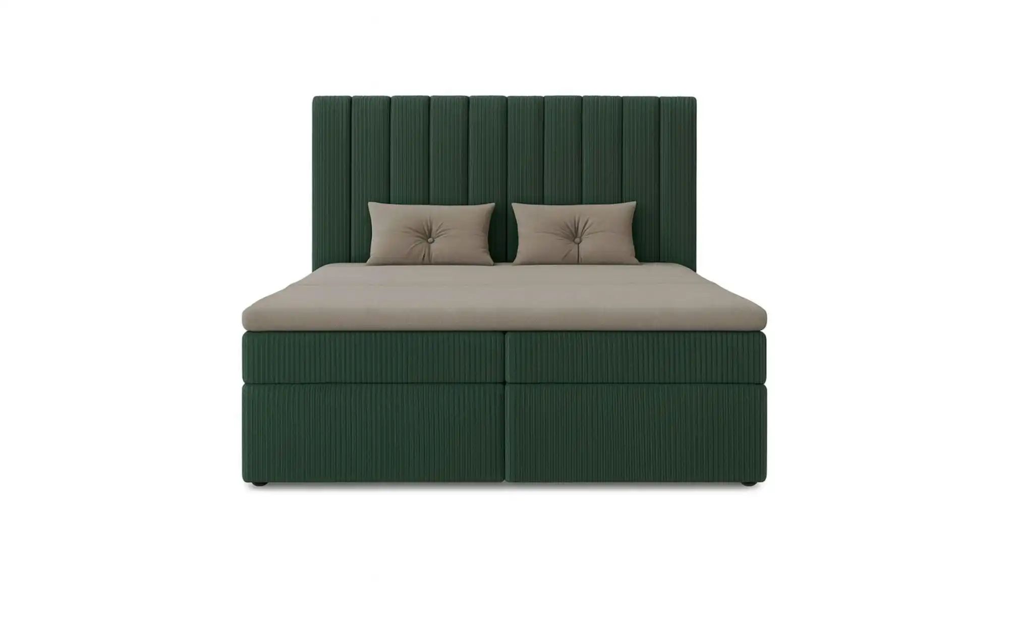 Boxbett mit Stauraum  Cord Nero Box ¦ grün ¦ Maße (cm): B: 122 H: 124 Bette günstig online kaufen