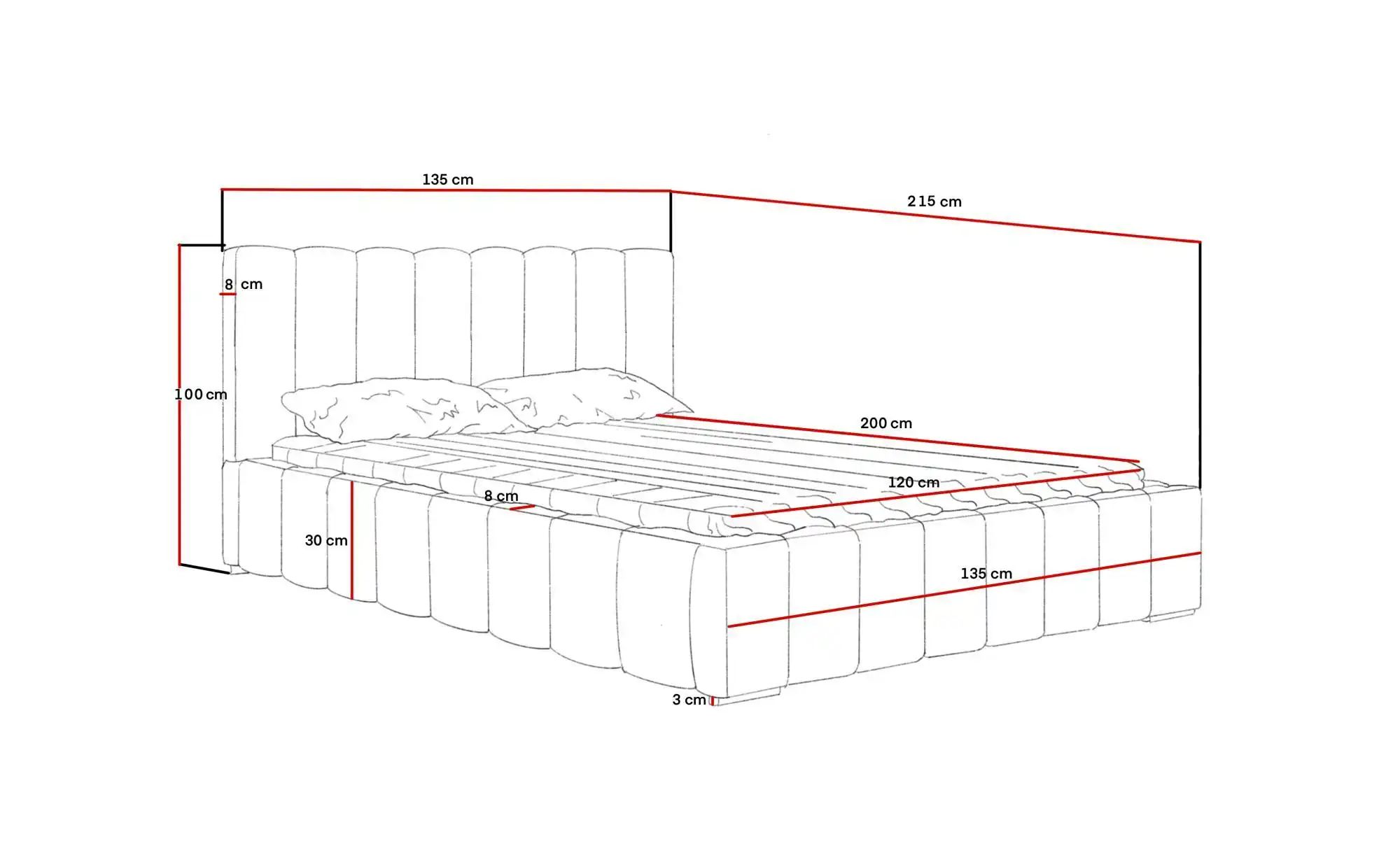 Polsterbett mit Stauraum Margate ¦ beige ¦ Maße (cm): B: 135 H: 100 Betten günstig online kaufen