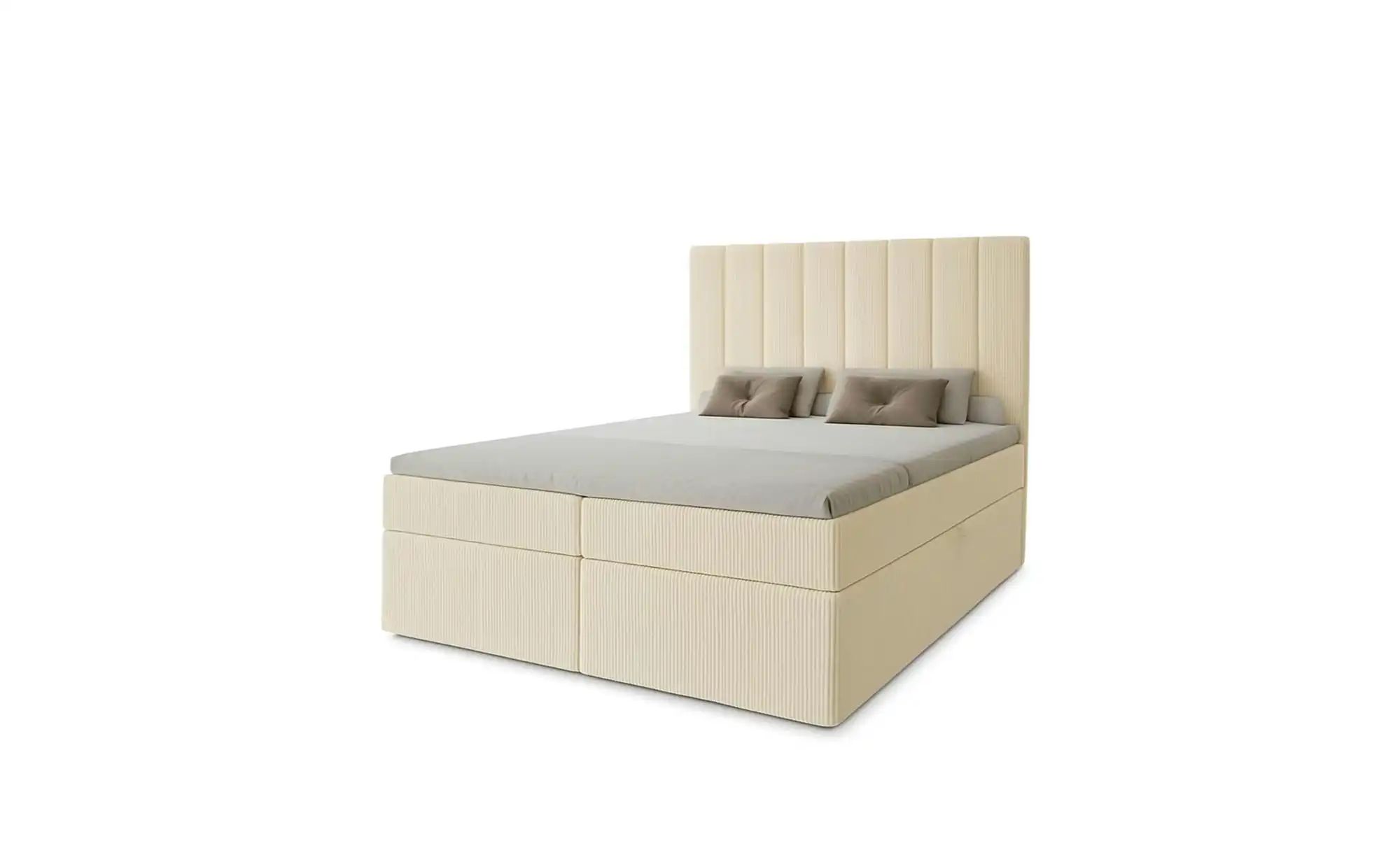 Boxbett mit Stauraum  Cord Nero Box ¦ beige ¦ Maße (cm): B: 182 H: 124 Bett günstig online kaufen