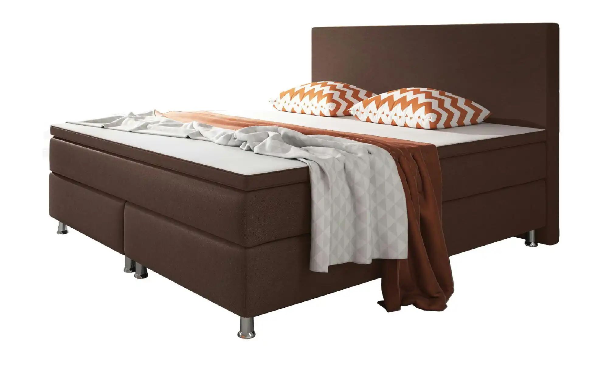 Boxspringbett  Berlin ¦ braun ¦ Maße (cm): B: 180 H: 115 Betten > Komfortbe günstig online kaufen