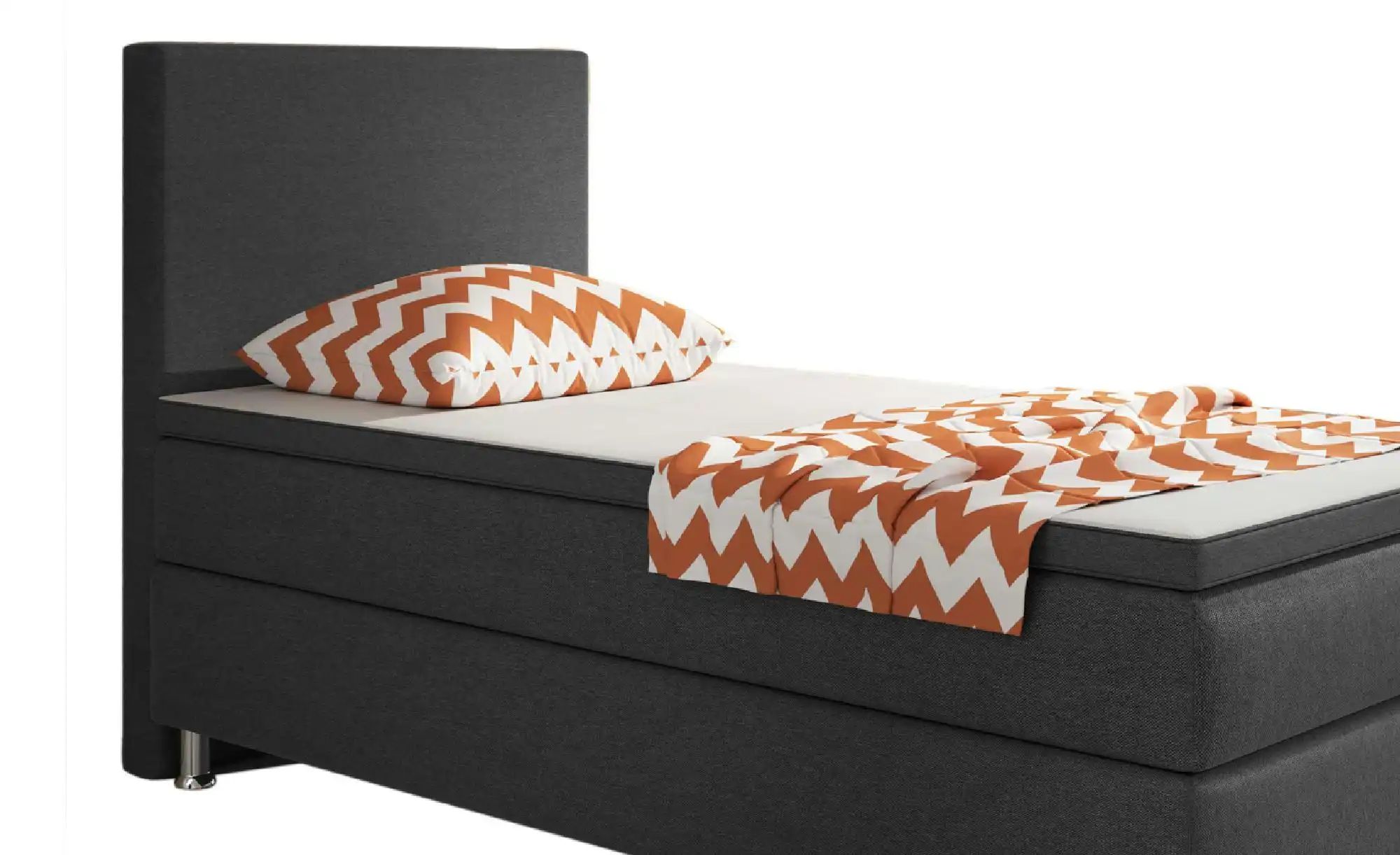 Thumbnail - Boxspringbett  Berlin ¦ grau ¦ Maße (cm): B: 90 H: 115 Betten > Boxspringbetten - Höffner