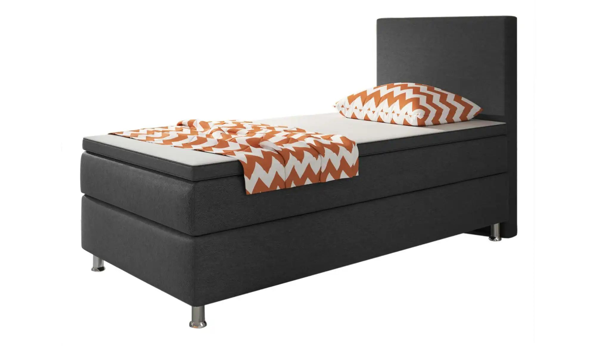 Boxspringbett Berlin ¦ grau ¦ Maße (cm): B: 90 H: 115 Betten > Komfortbett günstig online kaufen