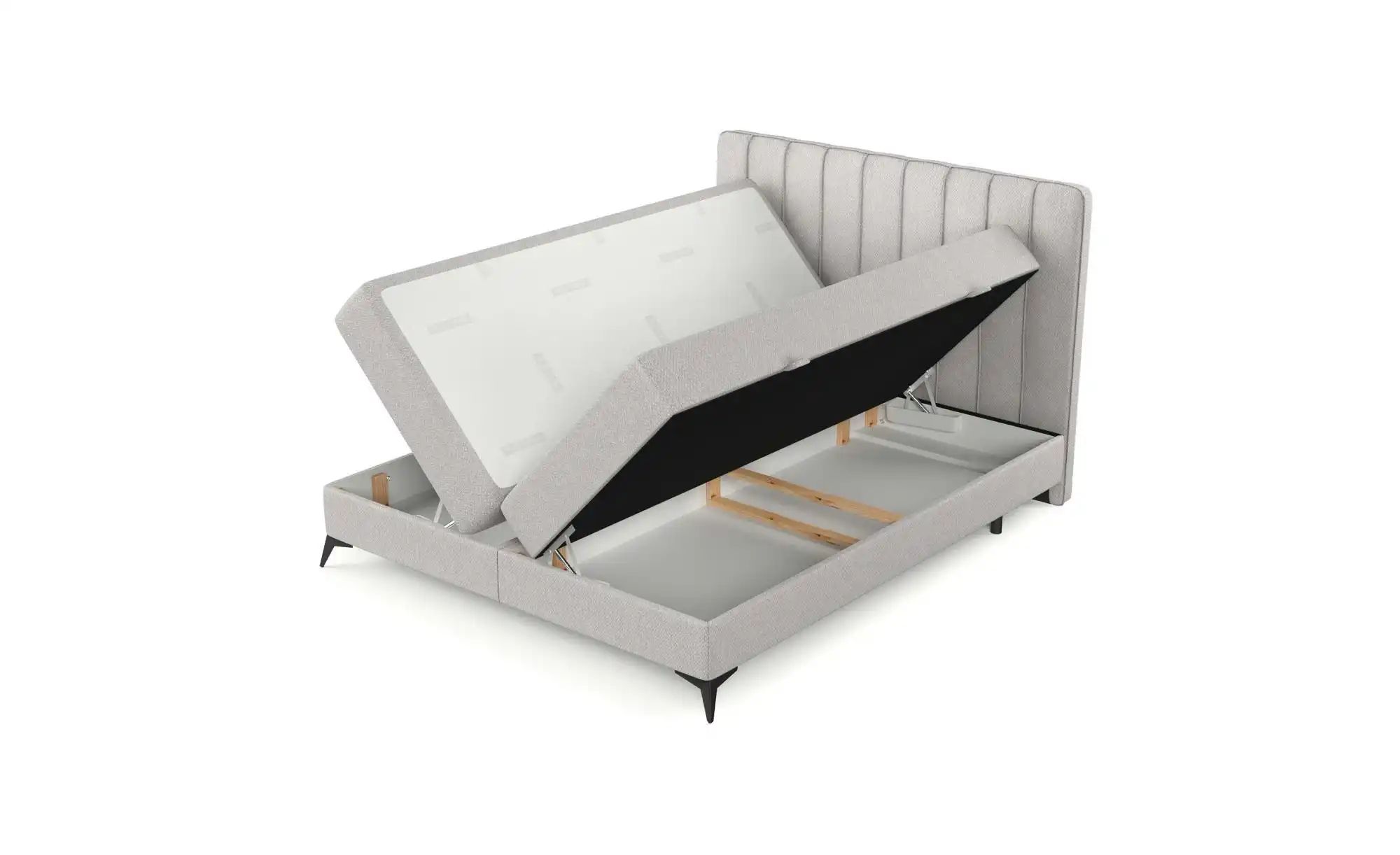 Boxspringbett mit Stauraum   ¦ grau ¦ Maße (cm): B: 182 H: 120 Betten > Kom günstig online kaufen