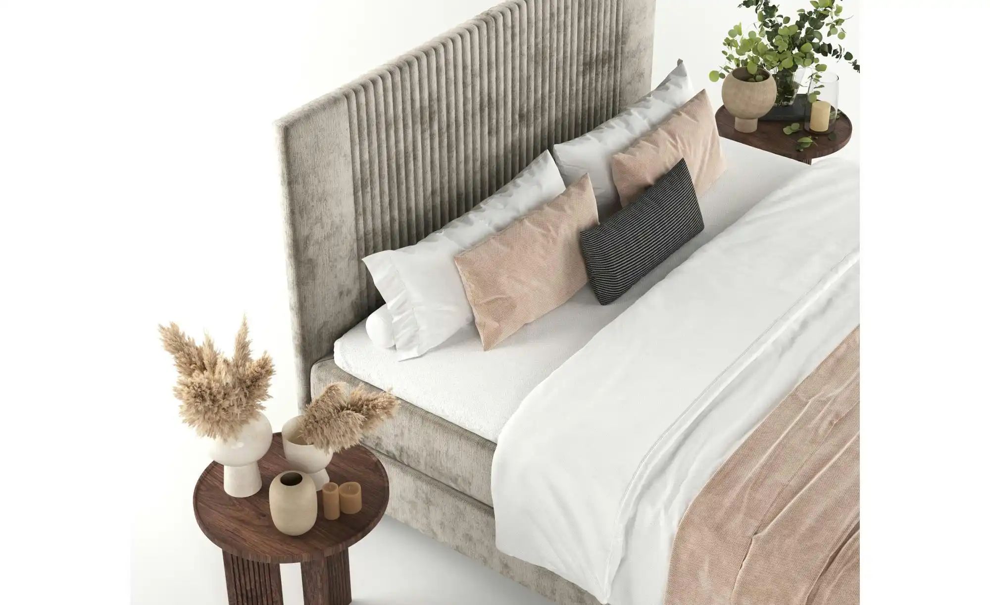 Boxspringbett   ¦ beige ¦ Maße (cm): B: 122 H: 119 Betten > Komfortbetten - günstig online kaufen