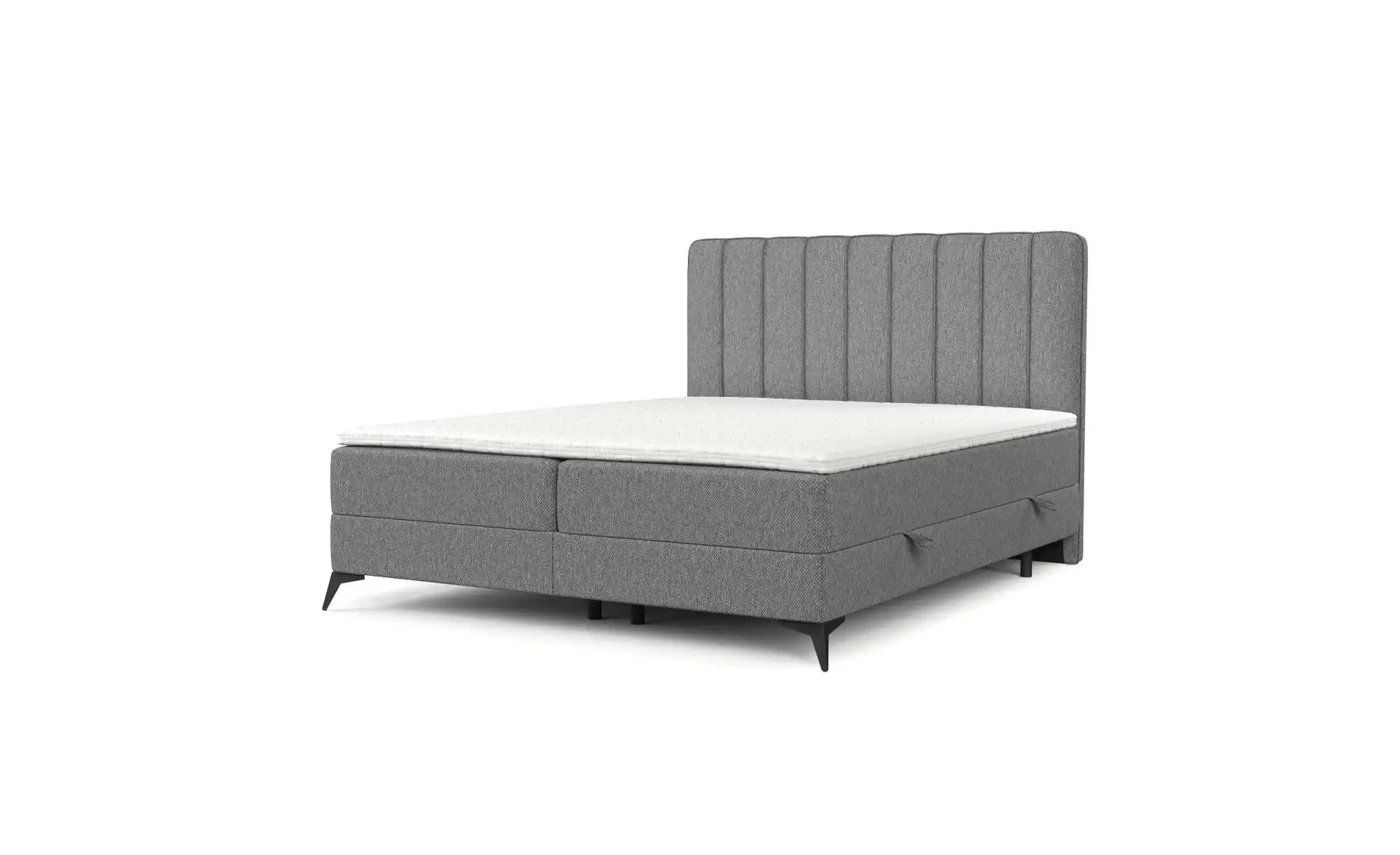 Boxspringbett mit Stauraum   ¦ grau ¦ Maße (cm): B: 142 H: 120 Betten > Kom günstig online kaufen