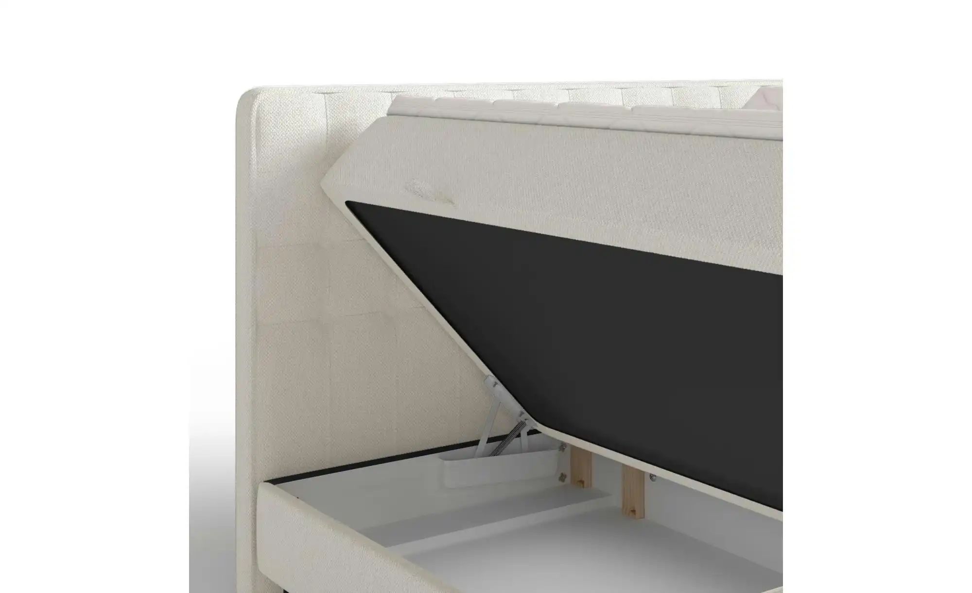 Boxspringbett mit Stauraum   ¦ creme ¦ Maße (cm): B: 122 H: 120 Betten > Ko günstig online kaufen
