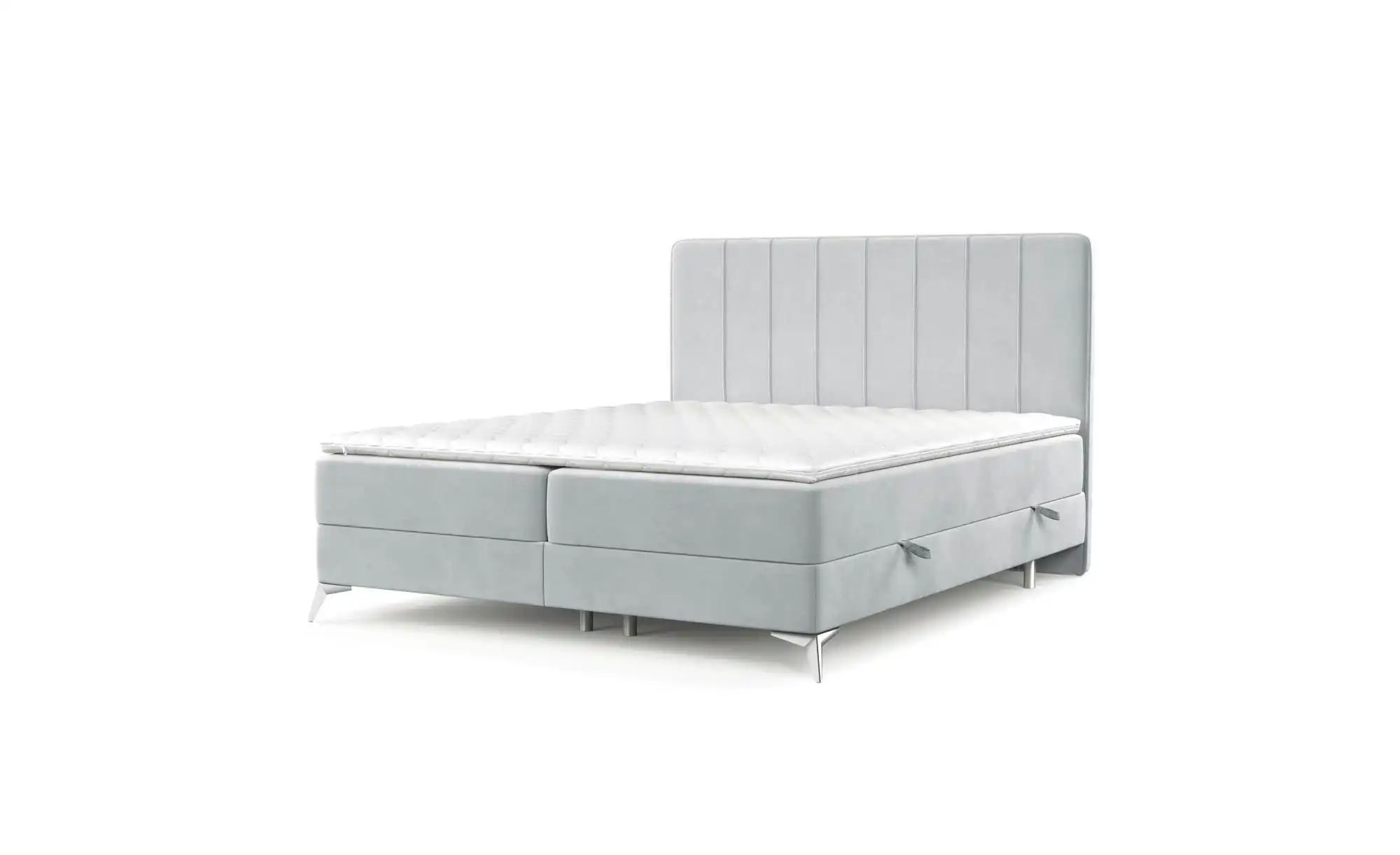 Boxspringbett mit Stauraum   ¦ grau ¦ Maße (cm): B: 182 H: 120 Betten > Kom günstig online kaufen
