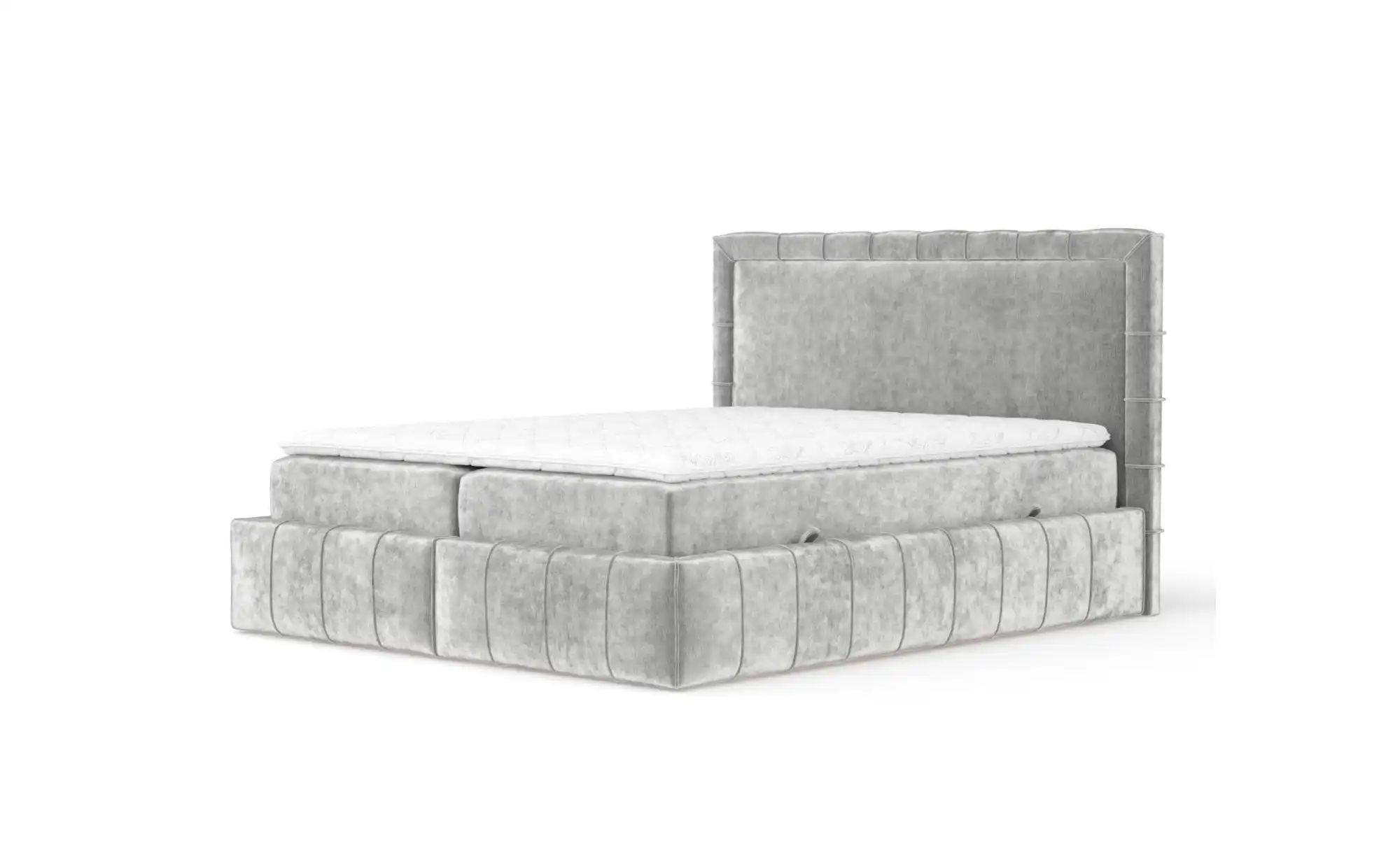 Boxspringbett mit Stauraum ¦ grau ¦ Maße (cm): B: 227 H: 123 Betten > Kom günstig online kaufen