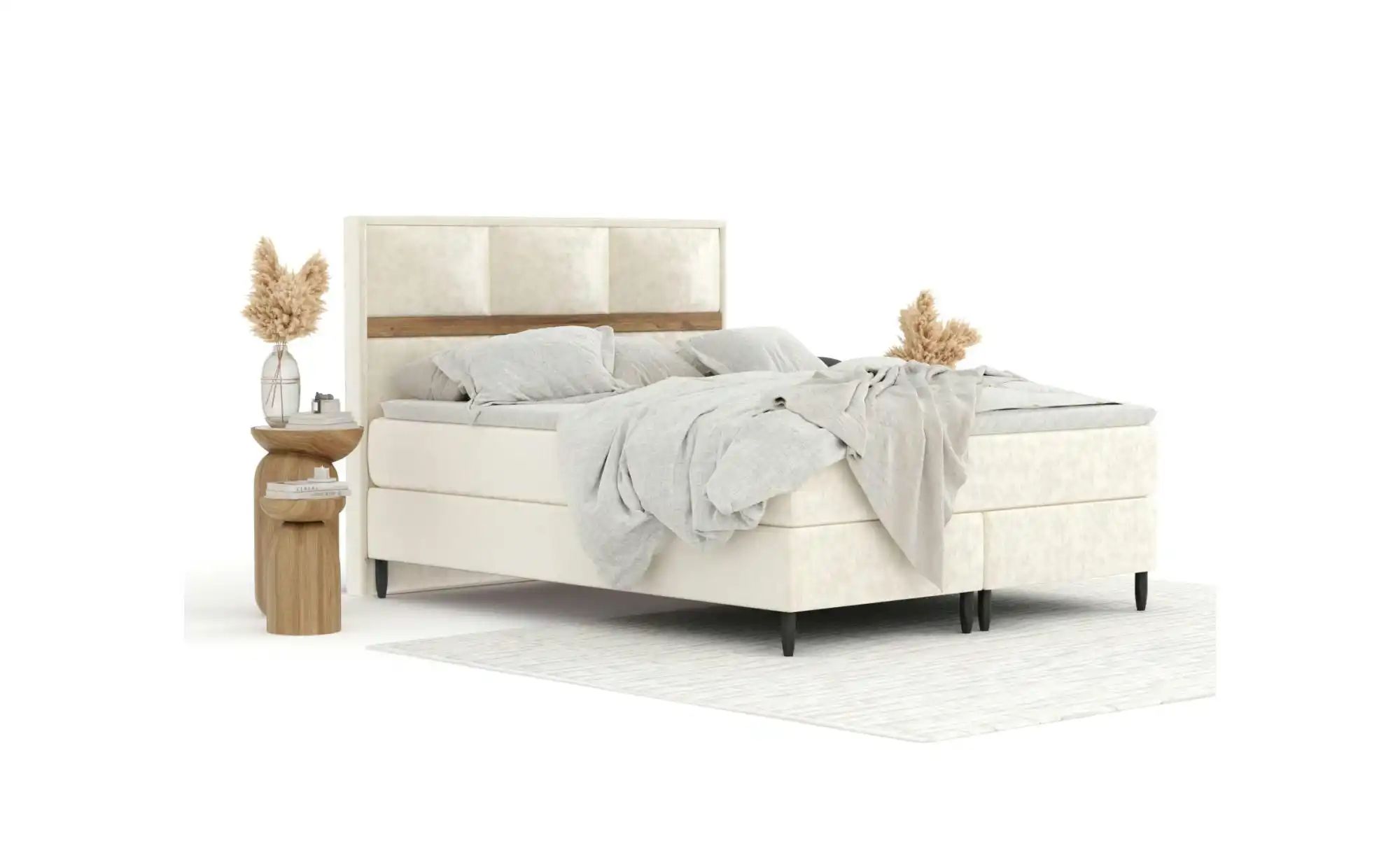 Boxspringbett   ¦ creme ¦ Maße (cm): B: 205 H: 123 Betten > Komfortbetten - günstig online kaufen
