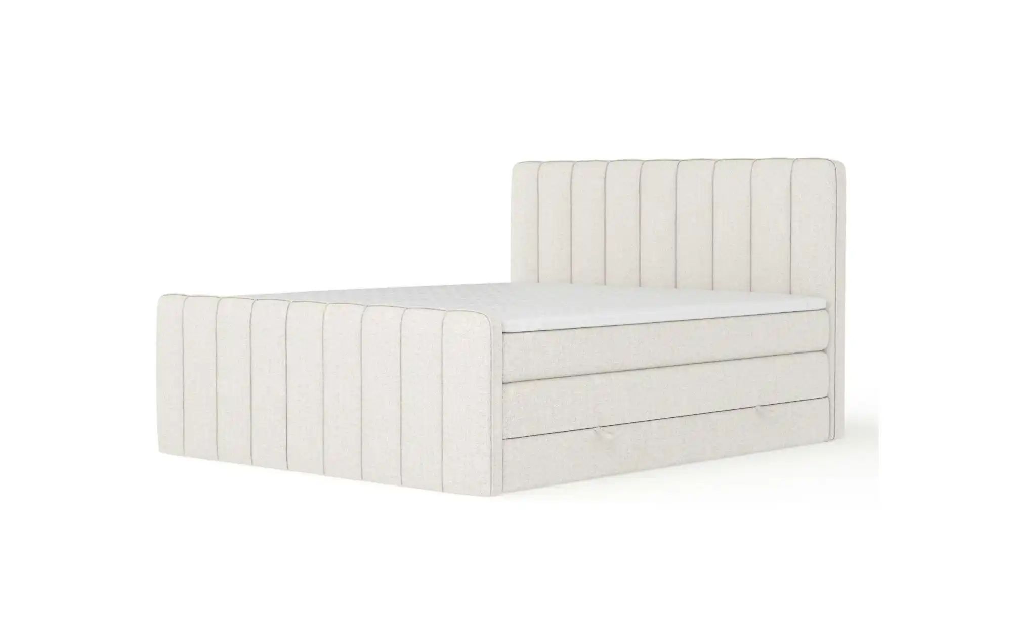 Boxspringbett mit Stauraum   ¦ beige ¦ Maße (cm): B: 164 H: 118 Betten > Ko günstig online kaufen