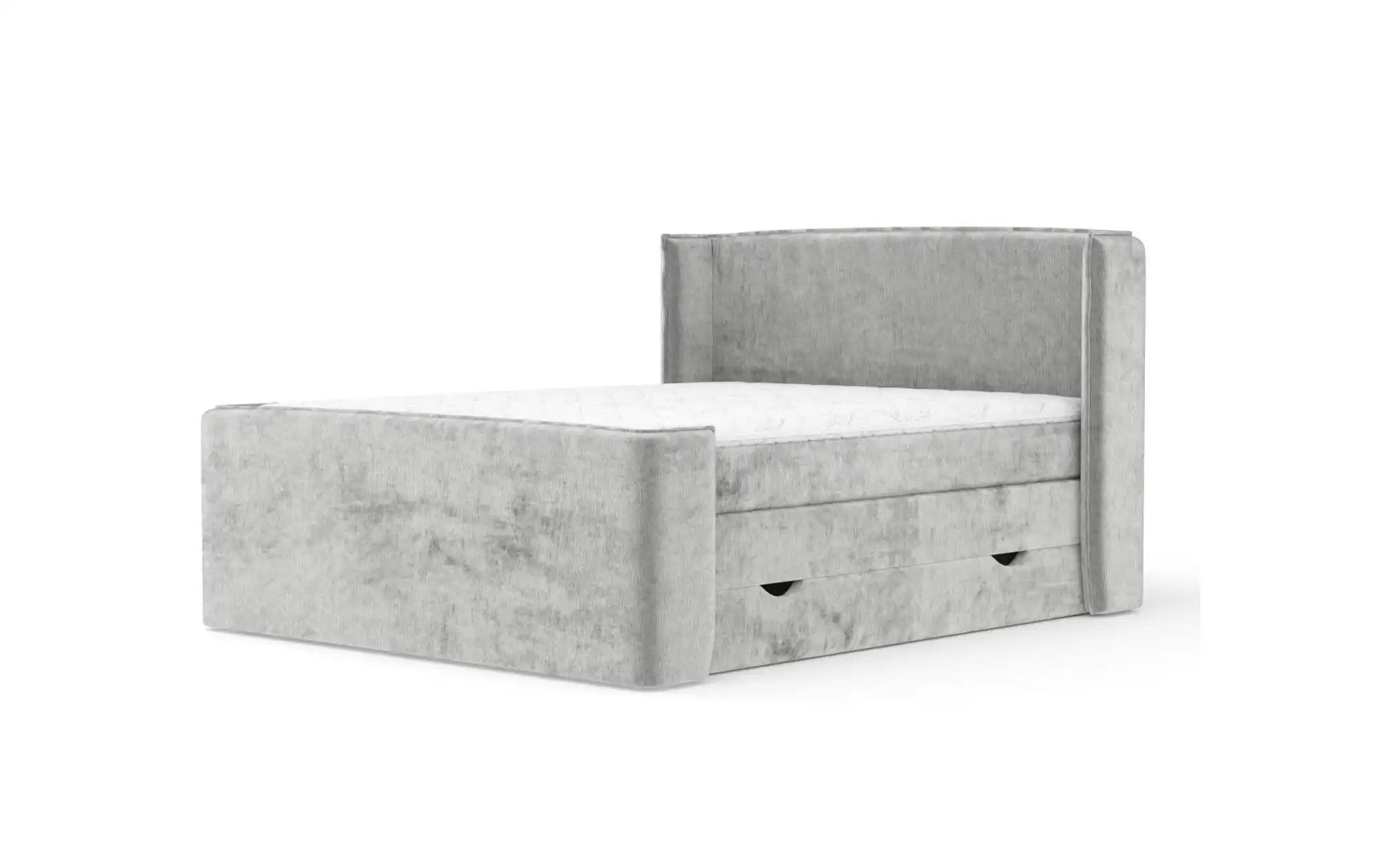 Boxspringbett mit Stauraum   ¦ grau ¦ Maße (cm): B: 198 H: 117 Betten > Kom günstig online kaufen