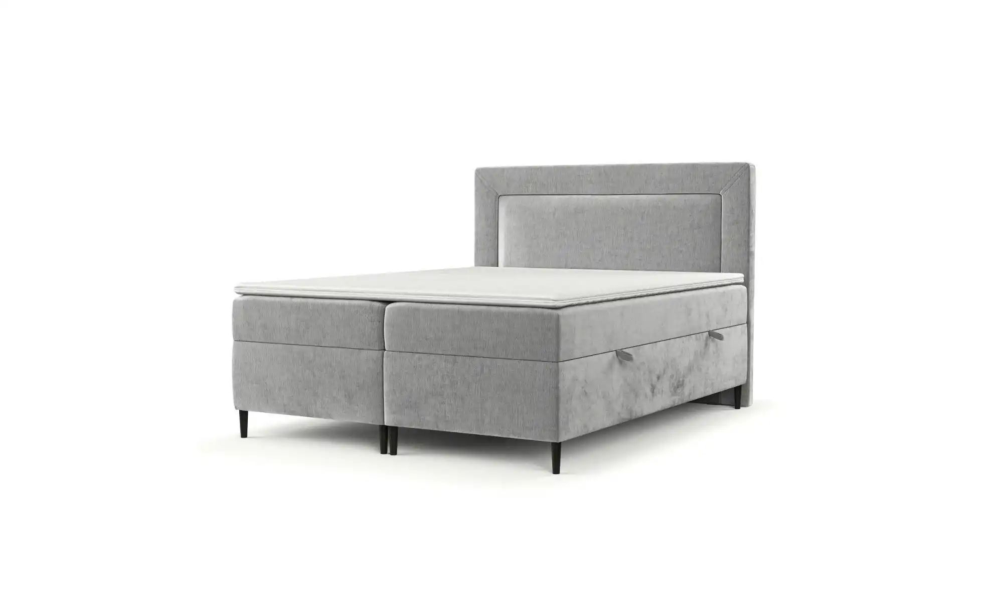 Boxspringbett mit Stauraum   ¦ grau ¦ Maße (cm): B: 202 H: 123 Betten > Kom günstig online kaufen