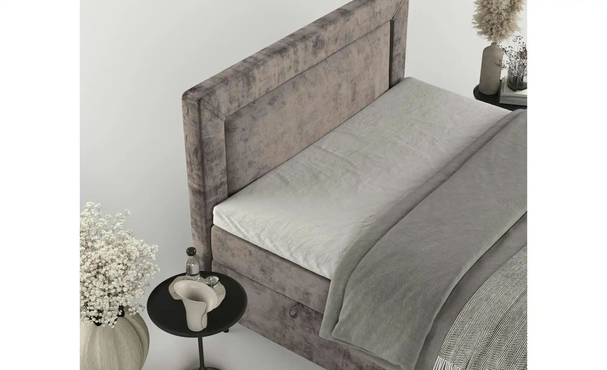 Boxspringbett mit Stauraum   ¦ braun ¦ Maße (cm): B: 162 H: 123 Betten > Ko günstig online kaufen