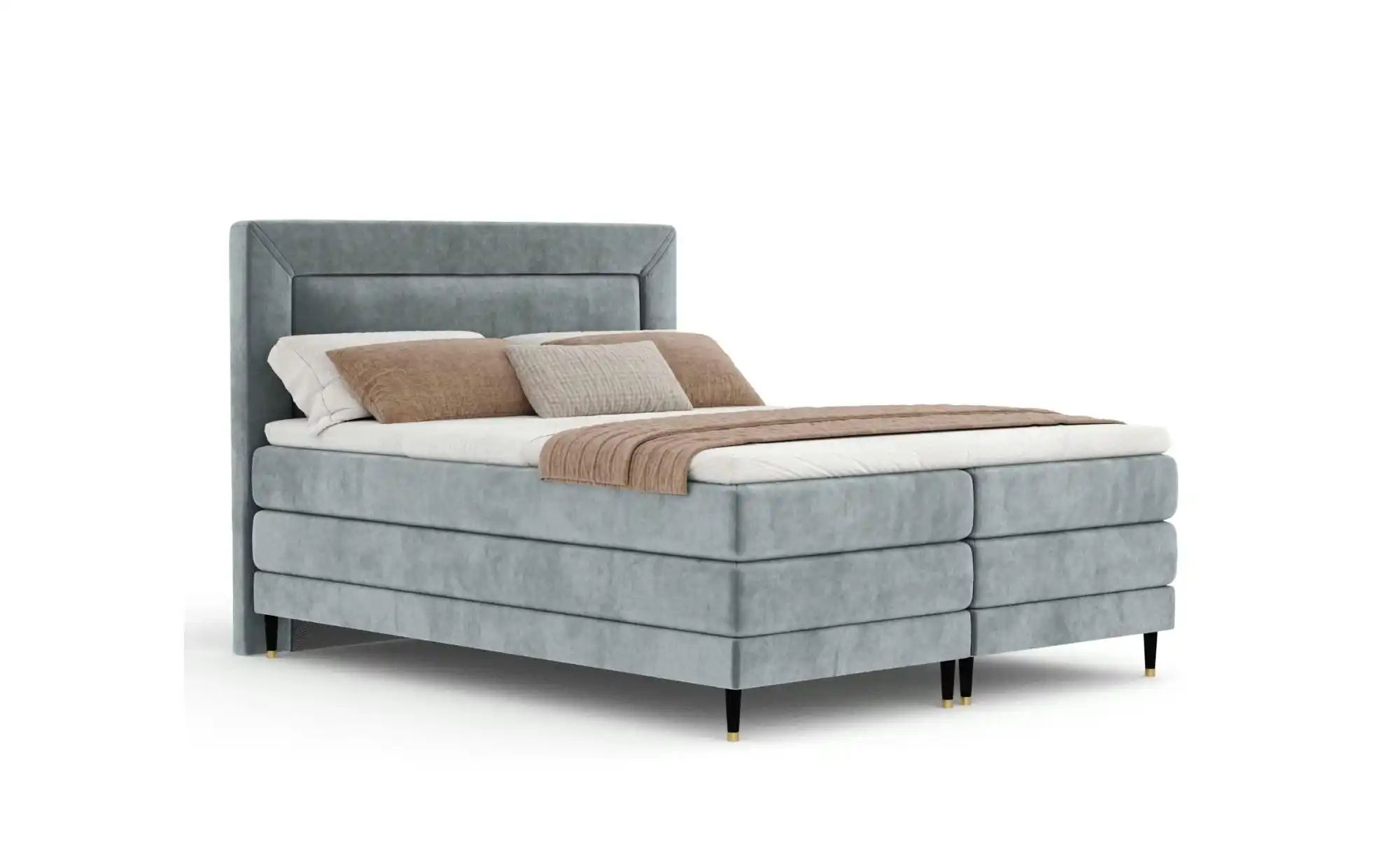 Boxspringbett   ¦ grau ¦ Maße (cm): B: 182 H: 123 Betten > Komfortbetten - günstig online kaufen