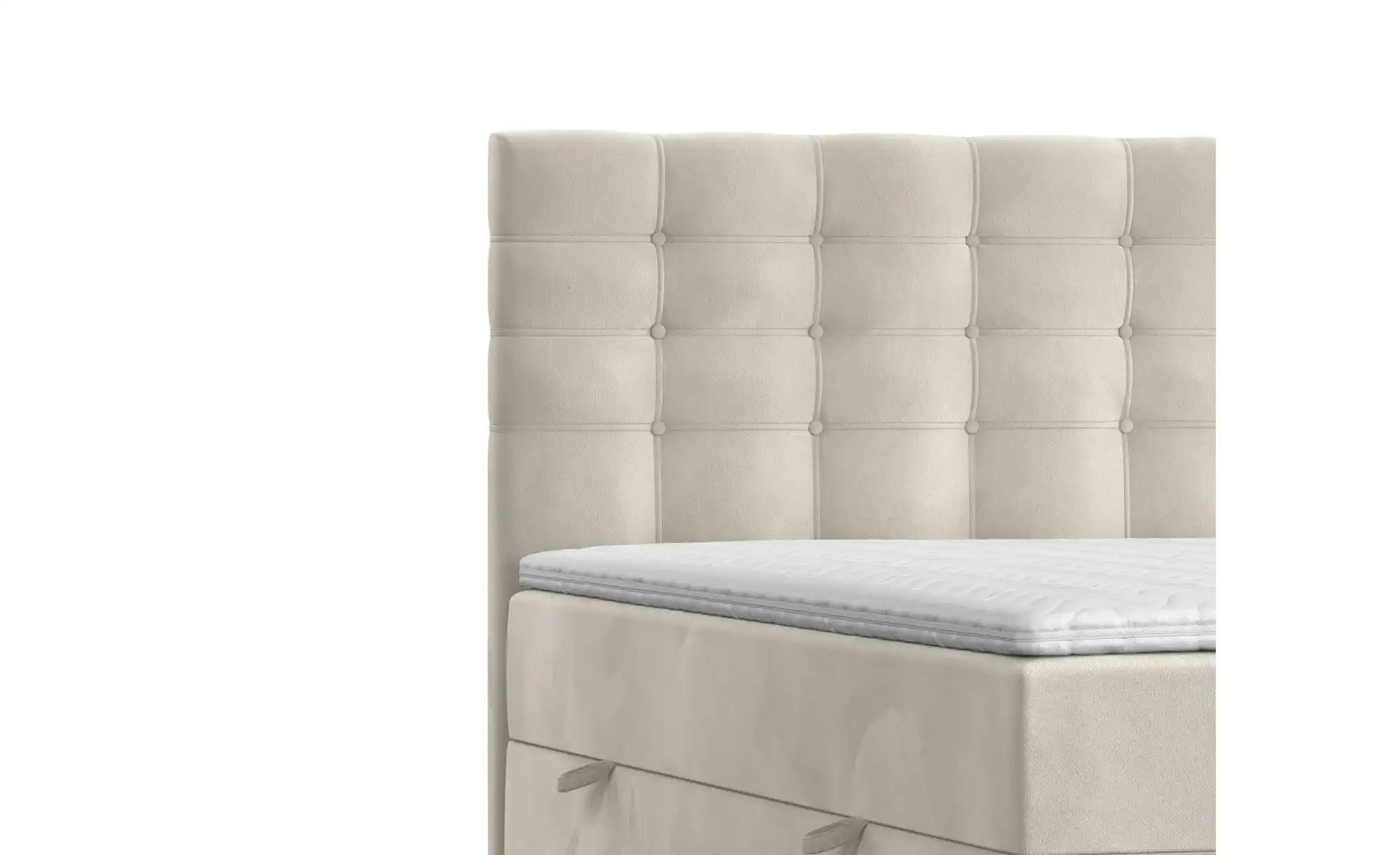 Boxspringbett mit Stauraum   ¦ beige ¦ Maße (cm): B: 122 H: 120 Betten > Ko günstig online kaufen