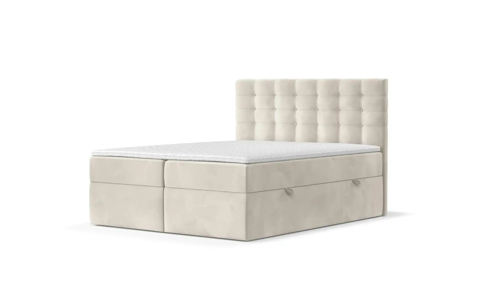 Boxspringbett mit Stauraum   ¦ beige ¦ Maße (cm): B: 122 H: 120 Betten > Ko günstig online kaufen