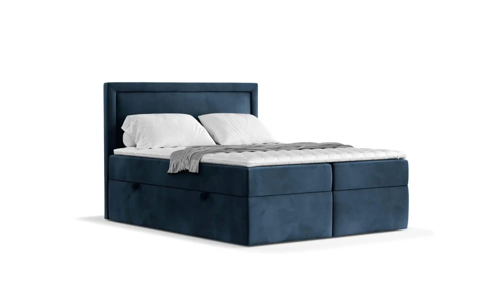 Boxspringbett mit Stauraum   ¦ blau ¦ Maße (cm): B: 122 H: 120 Betten > Kom günstig online kaufen