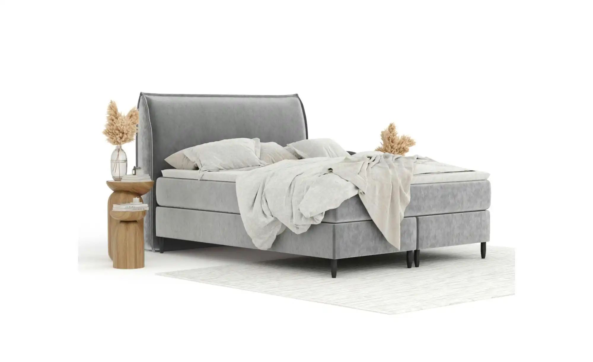 Boxspringbett   ¦ grau ¦ Maße (cm): B: 191 H: 125 Betten > Komfortbetten - günstig online kaufen