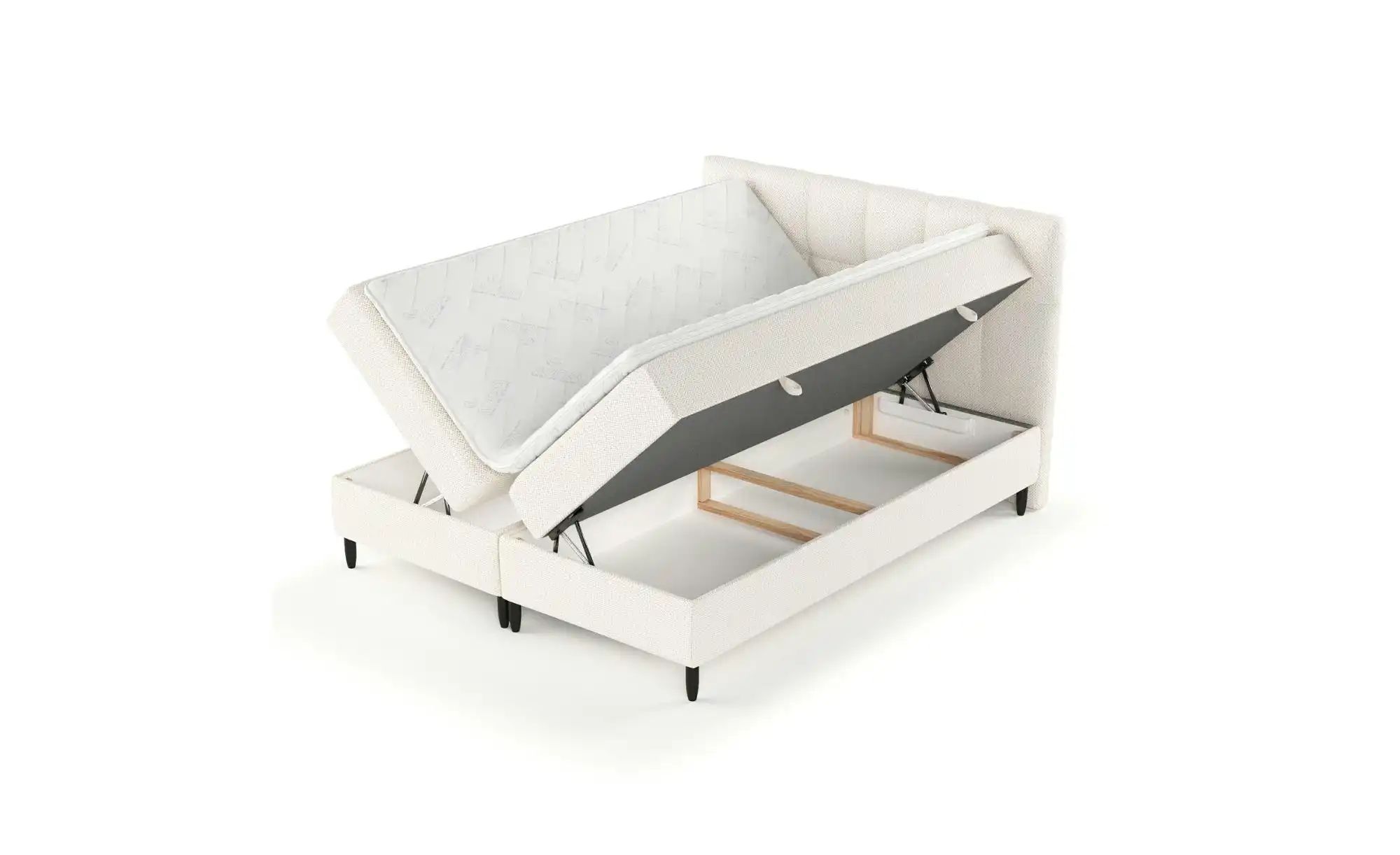 Boxspringbett mit Stauraum   ¦ creme ¦ Maße (cm): B: 182 H: 110 Betten > Ko günstig online kaufen