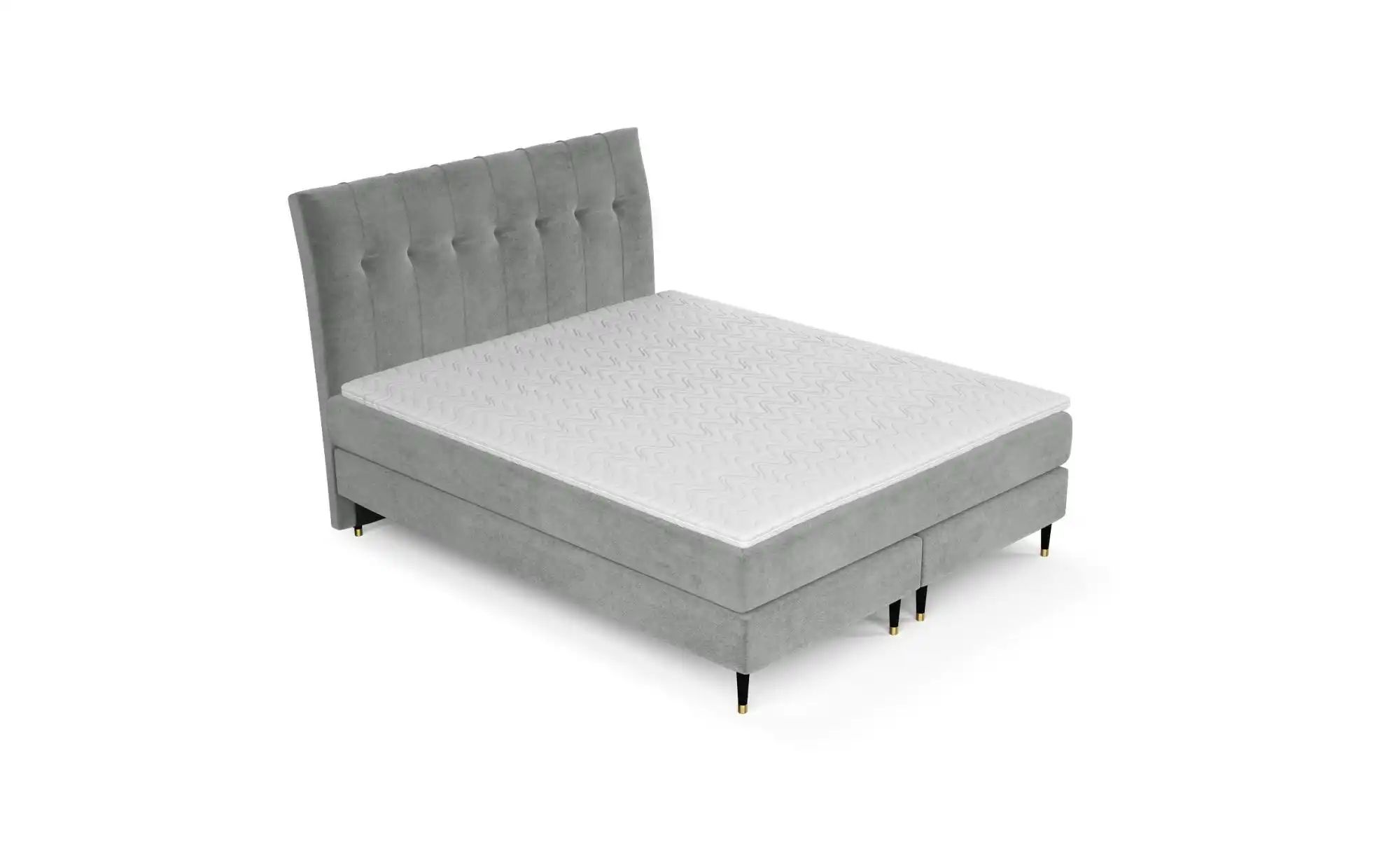 Boxspringbett   ¦ grau ¦ Maße (cm): B: 162 H: 120 Betten > Komfortbetten - günstig online kaufen