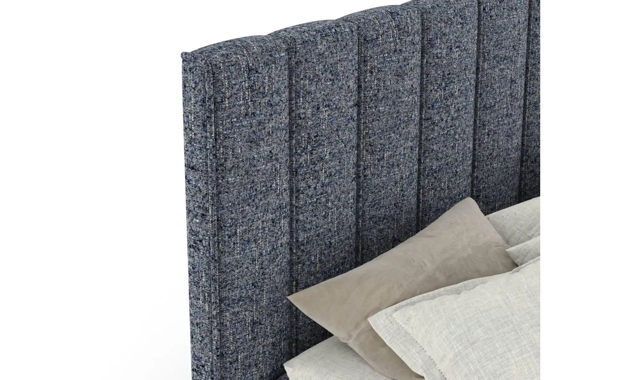 Boxspringbett mit Stauraum   ¦ blau ¦ Maße (cm): B: 225 H: 124 Betten > Kom günstig online kaufen
