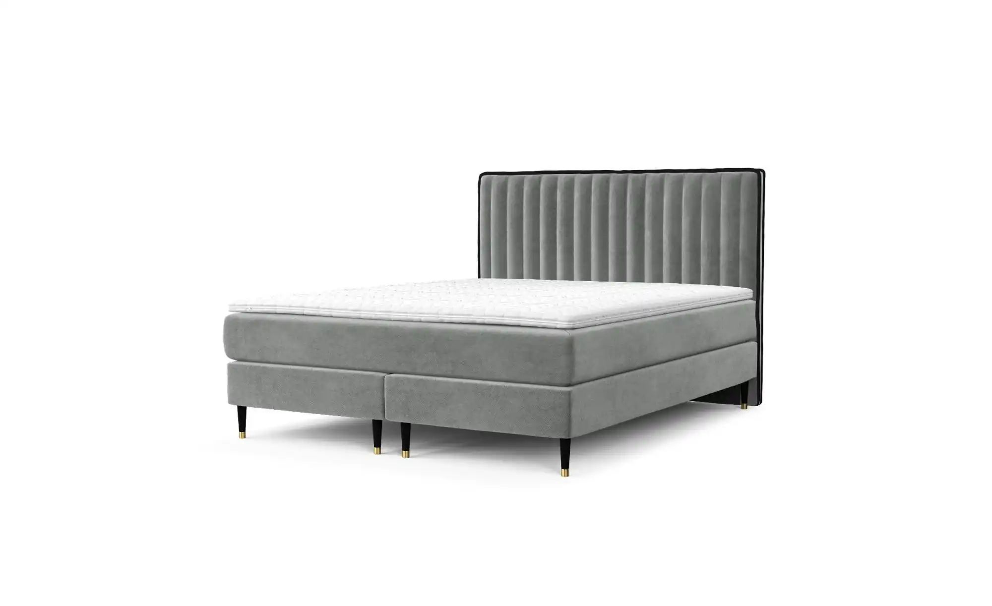Boxspringbett ¦ grau ¦ Maße (cm): B: 202 H: 120 Betten > Komfortbetten - günstig online kaufen