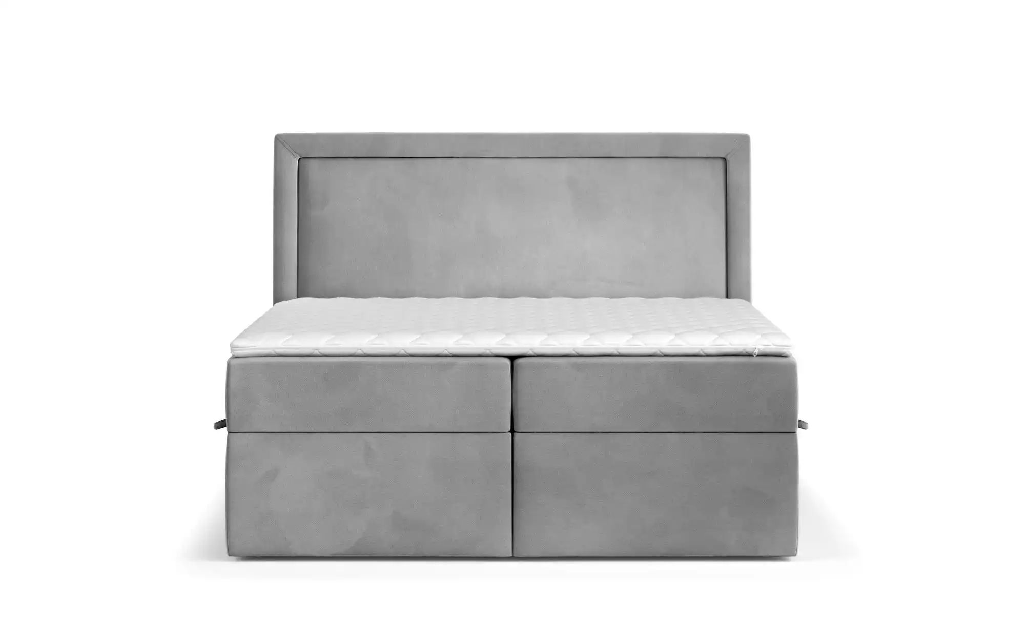 Boxspringbett mit Stauraum   ¦ grau ¦ Maße (cm): B: 122 H: 120 Betten > Kom günstig online kaufen
