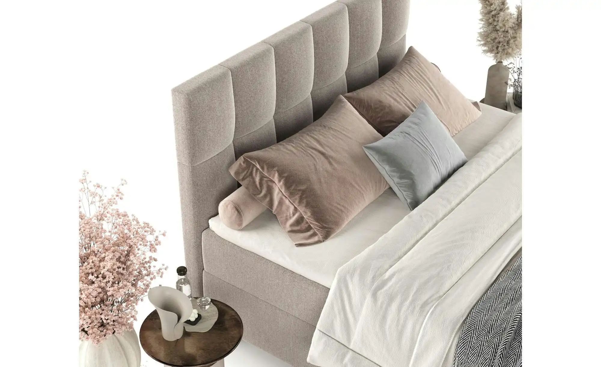 Boxspringbett mit Stauraum   ¦ braun ¦ Maße (cm): B: 182 H: 125 Betten > Ko günstig online kaufen