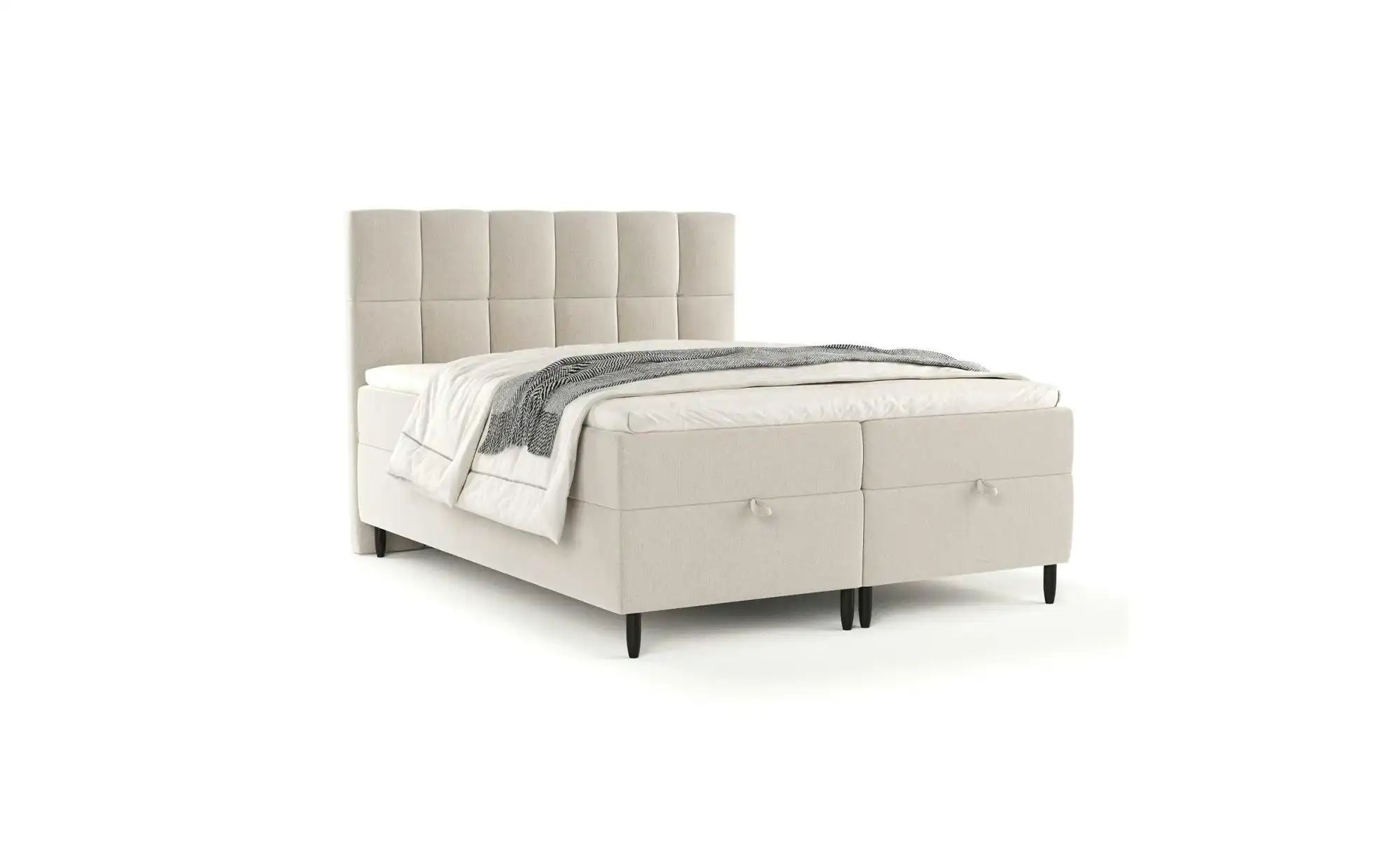 Boxspringbett mit Stauraum   ¦ creme ¦ Maße (cm): B: 182 H: 125 Betten > Ko günstig online kaufen
