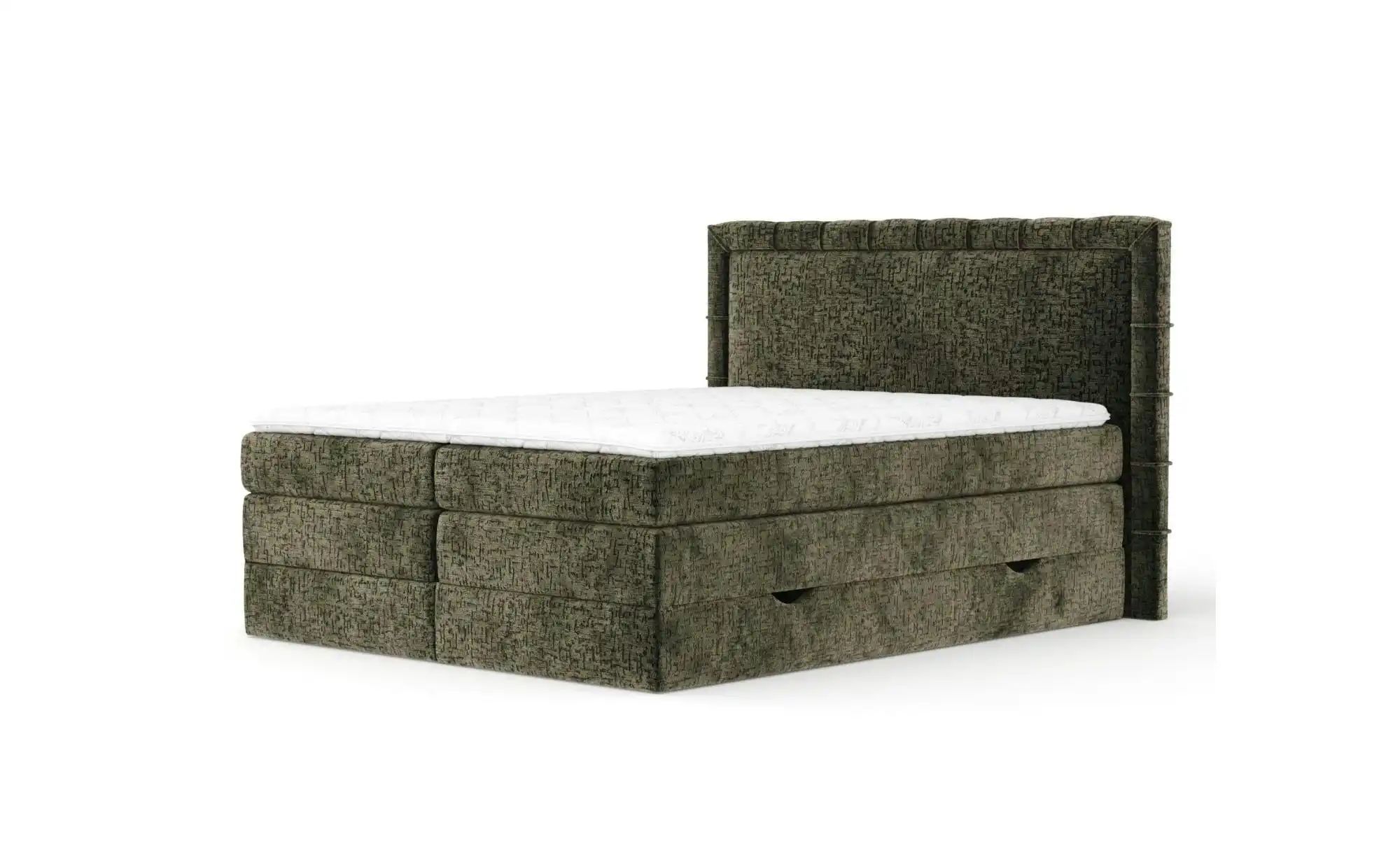 Boxspringbett mit Stauraum   ¦ grün ¦ Maße (cm): B: 187 H: 123 Betten > Kom günstig online kaufen