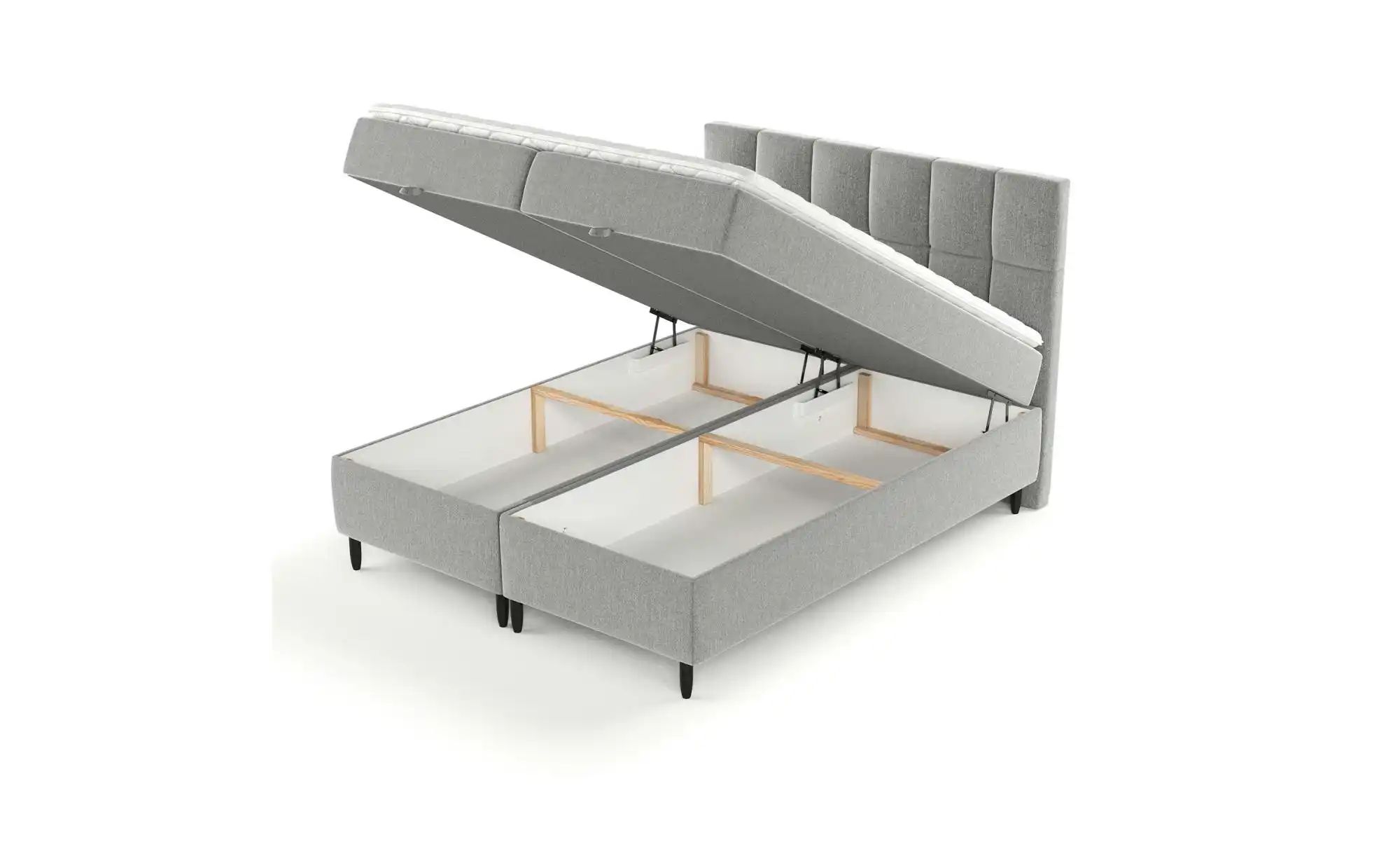 Boxspringbett mit Stauraum   ¦ grau ¦ Maße (cm): B: 182 H: 125 Betten > Kom günstig online kaufen